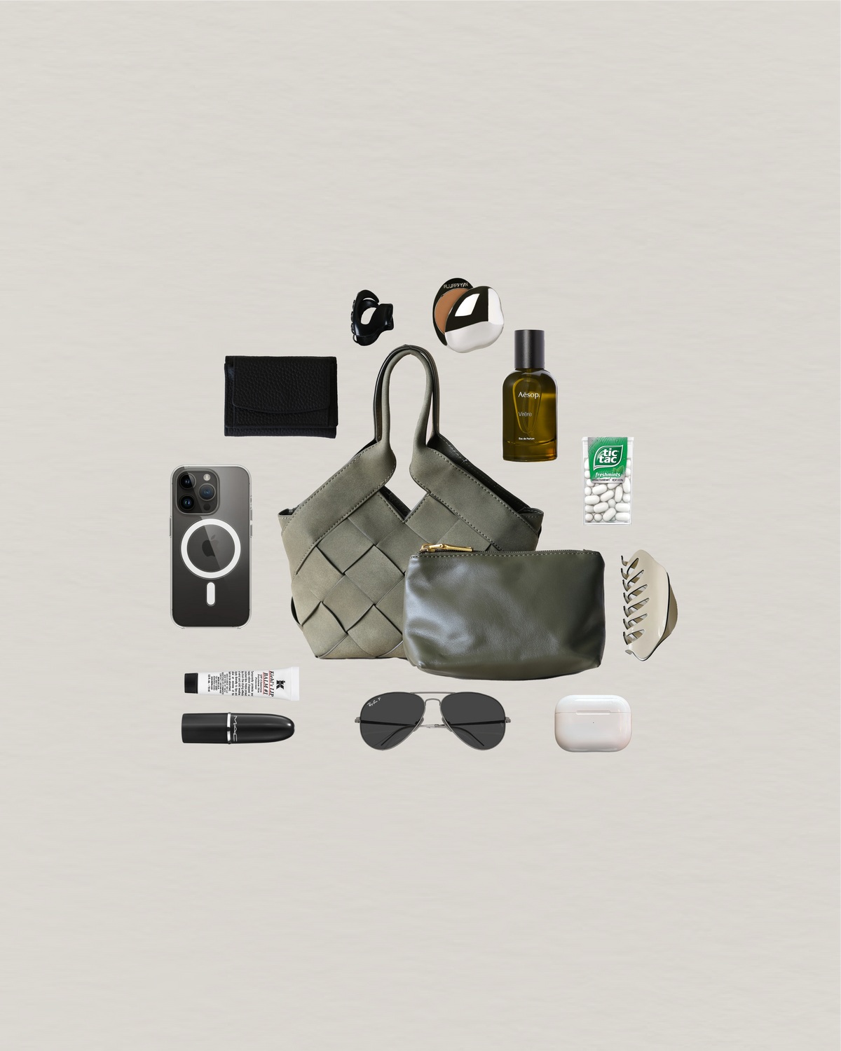 The Alora Tote - Olive Green