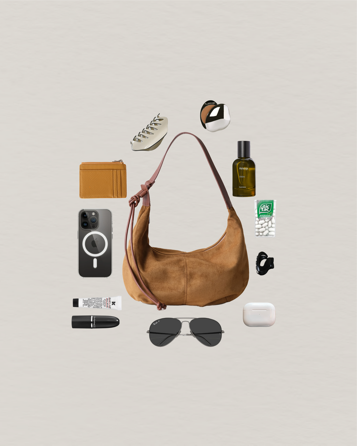 Oversize Dumpling Bag - Camel