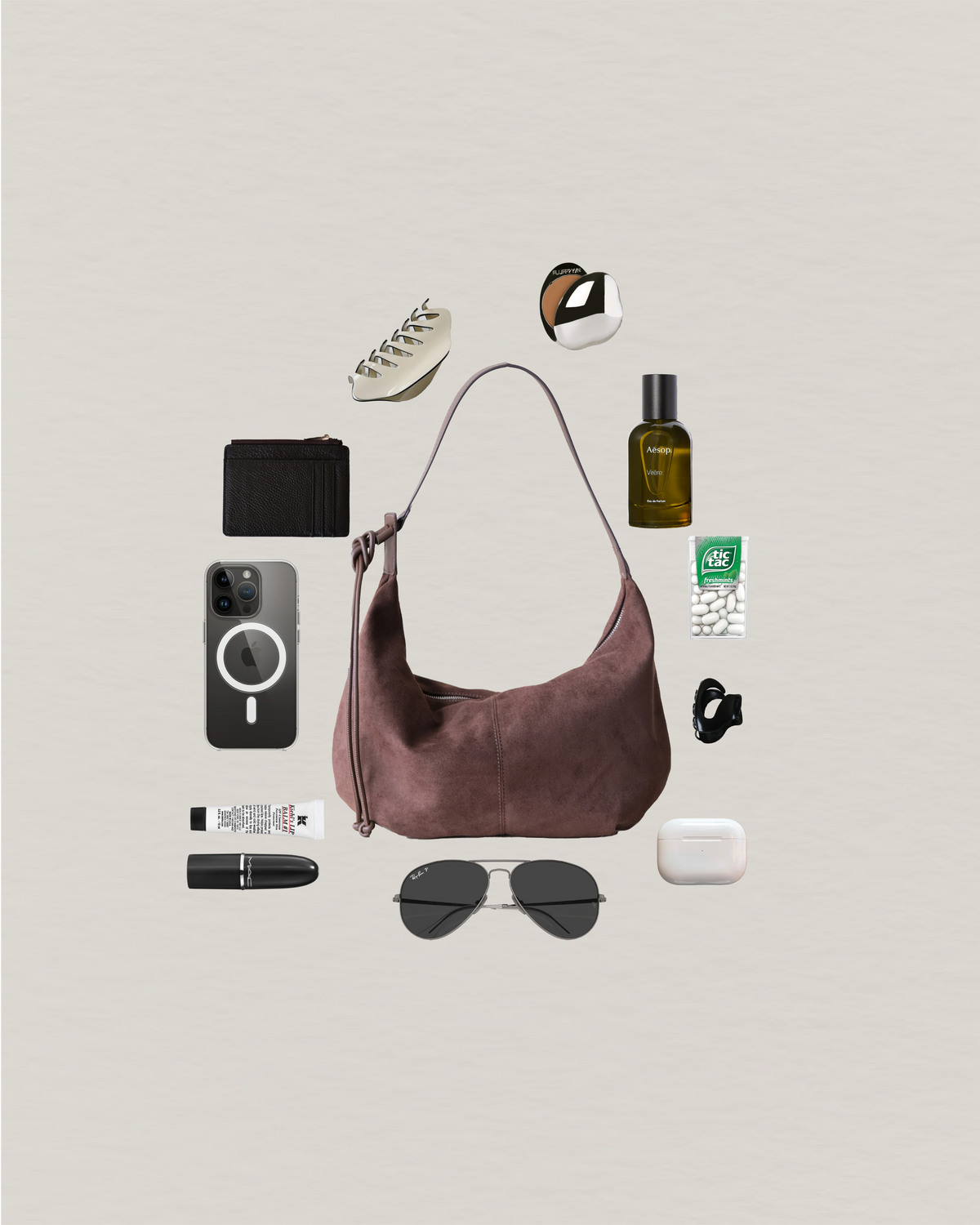 Oversize Dumpling Bag - Coffee