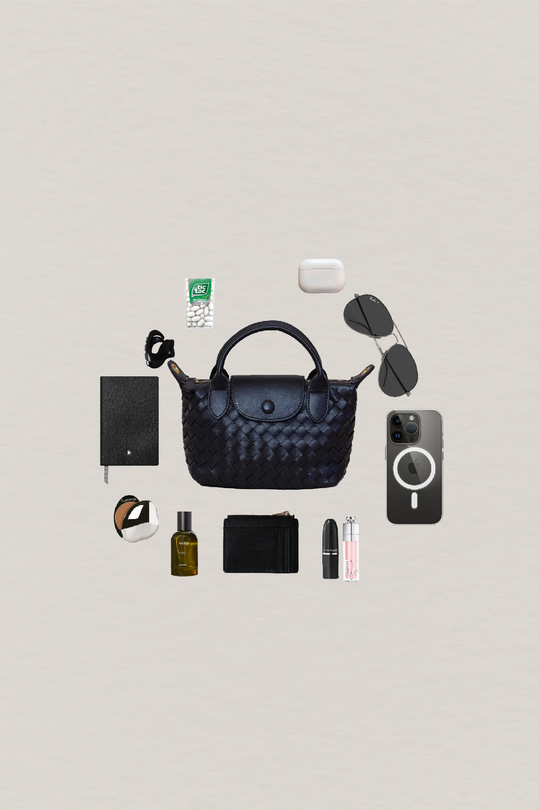 Artisan Véra Mini Carry Bag - Shinny Black