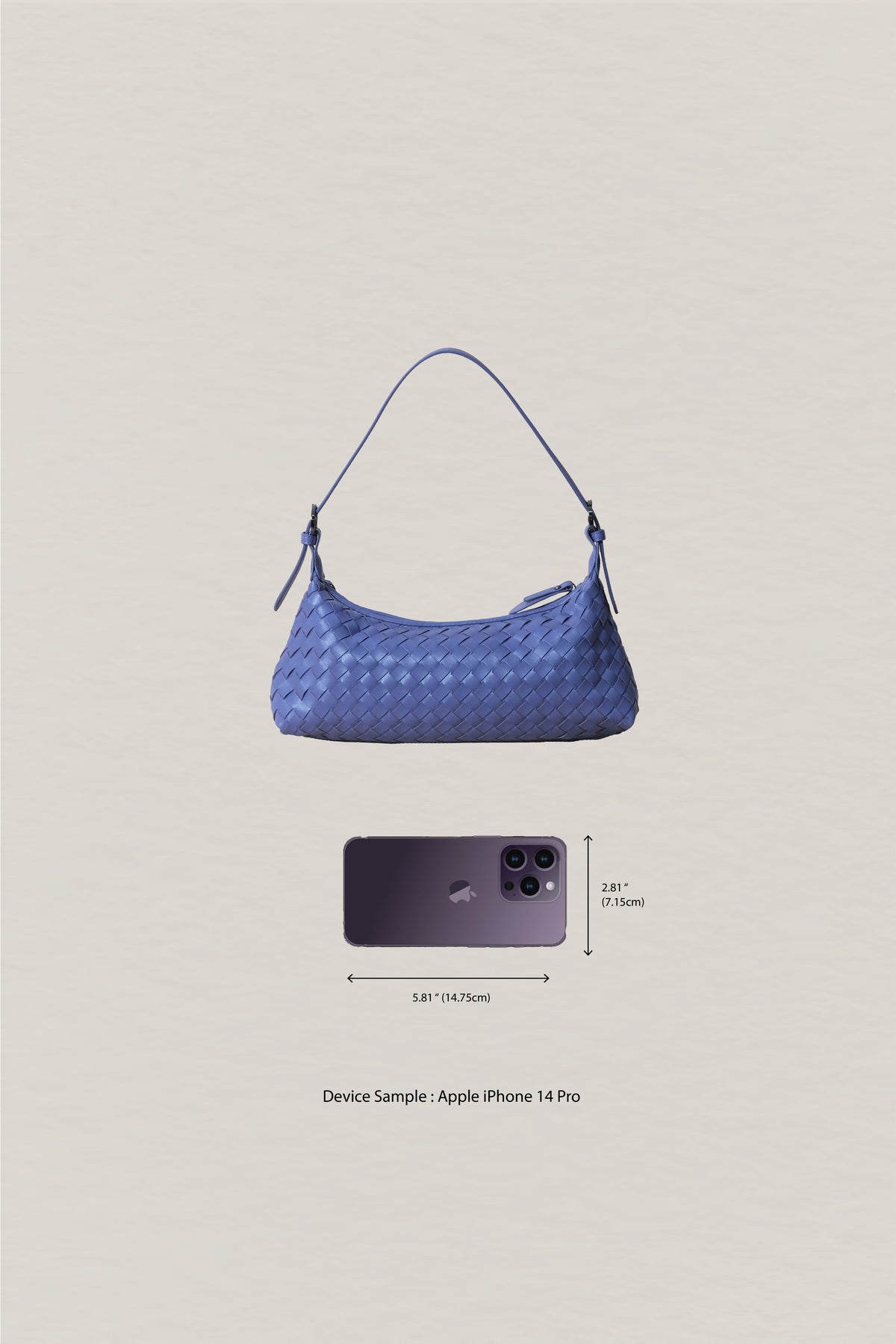 Maison Artisan Colette Baguette Bag - Lavender Purple