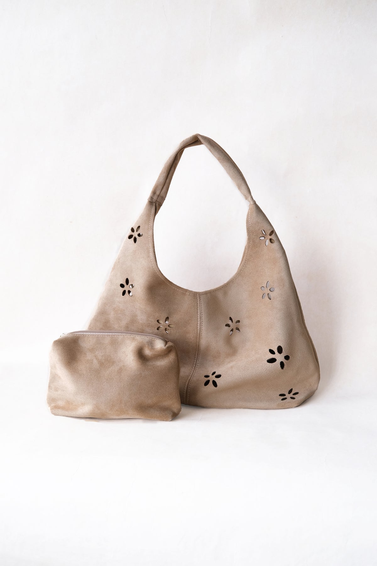 Chic Minimalist Shoulder Tote - Khaki