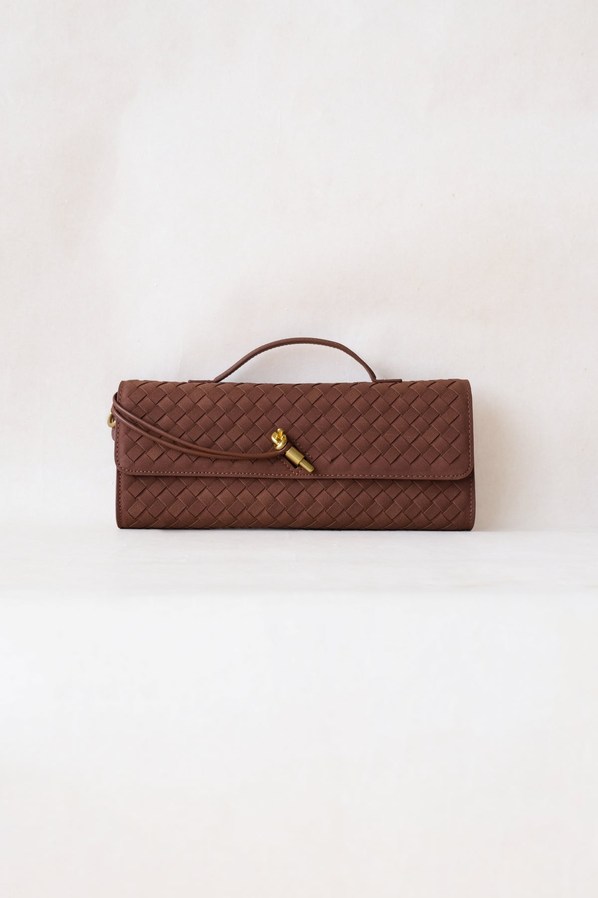 Artisan Crafted Flap Bag - Chestnut