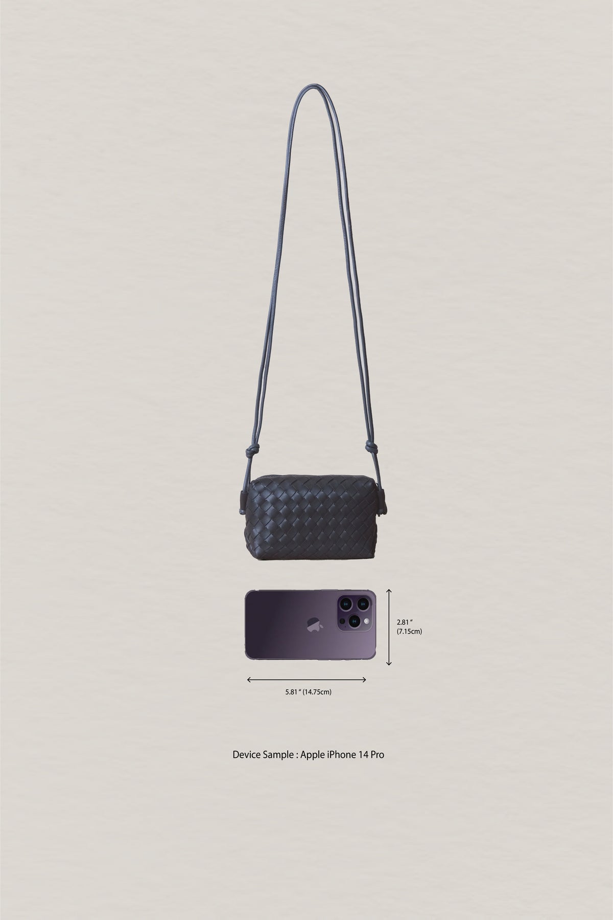 Artisan Elegance Box Bag - Gunmetal Gray