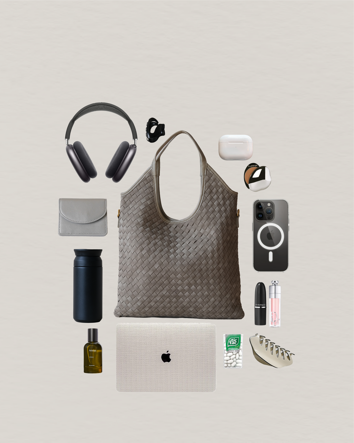 The Artisan Duo Tote - Earthy Green