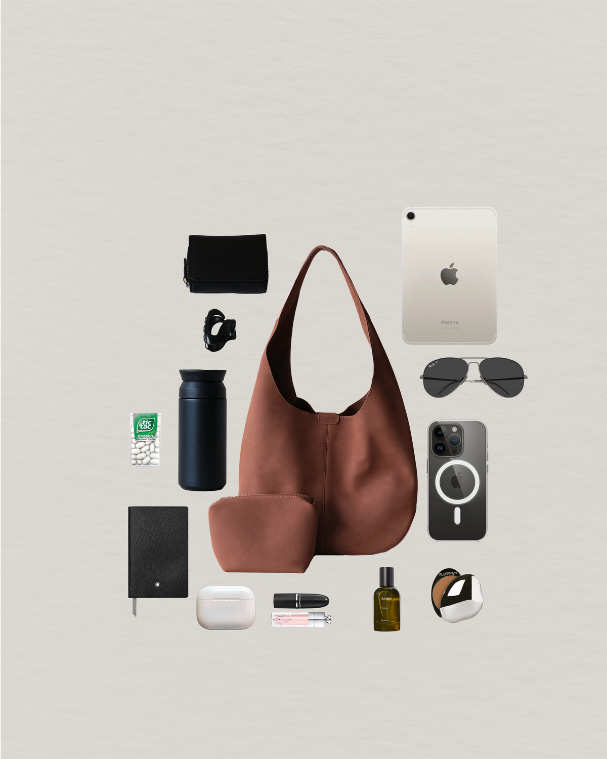 Lucie Soft Carryall - Matte Chestnut