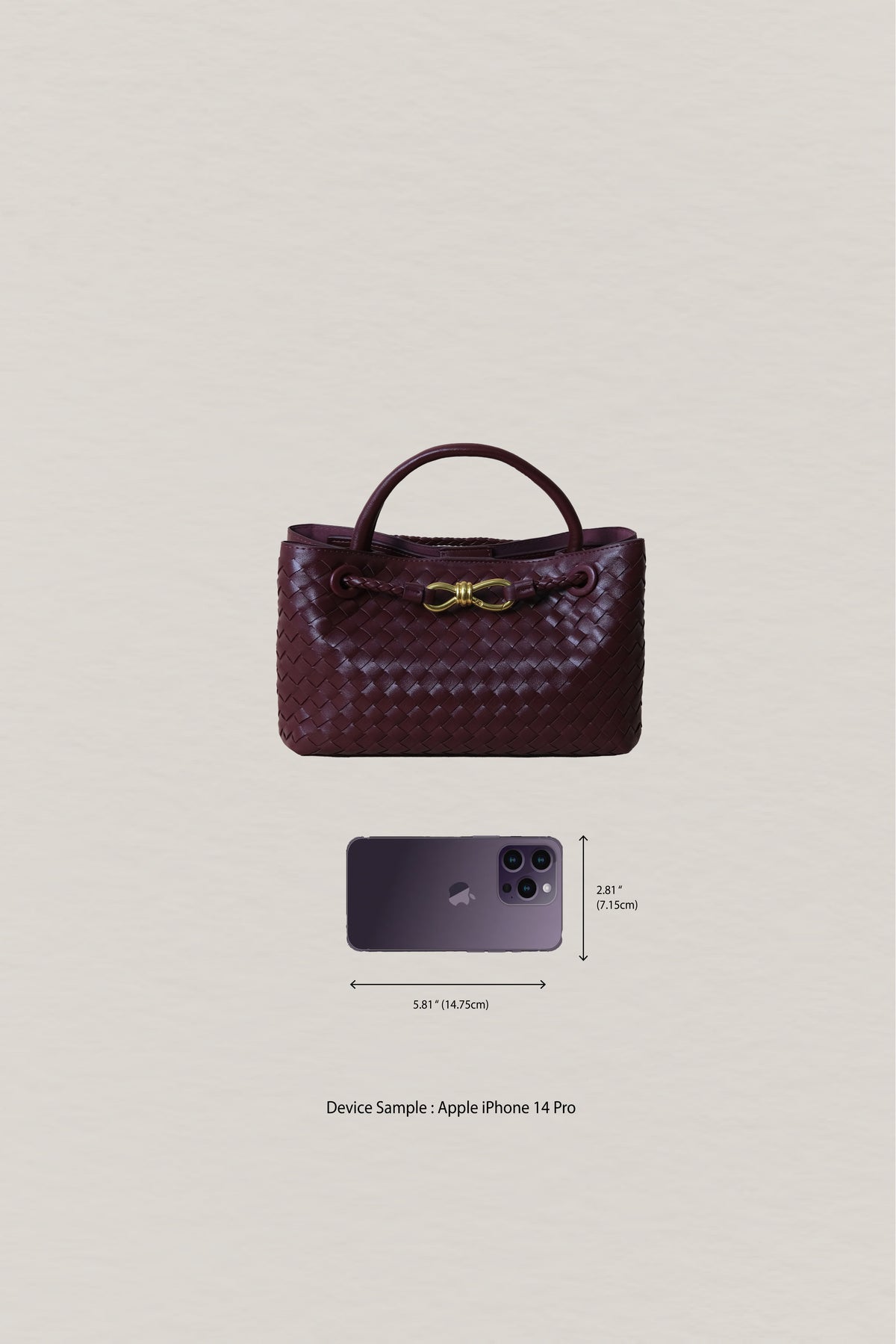 Artisan Grace Tote - Shinny Wine Red