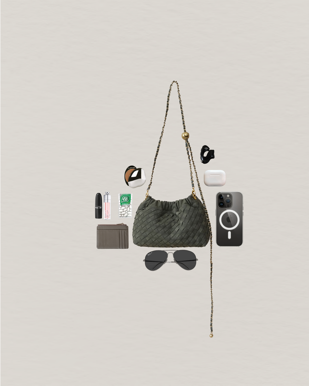 Artisan Signature Cloud Bag - Olive Green