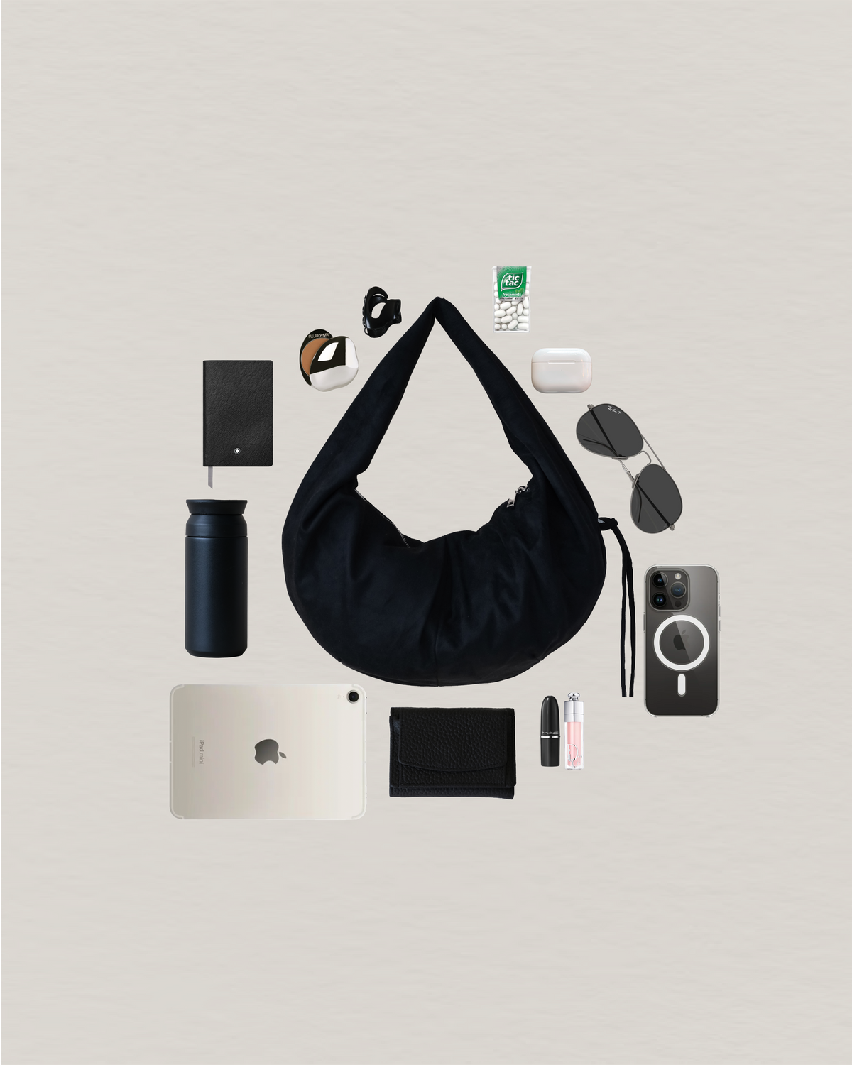 The Signature Crescent Bag - Classic Black