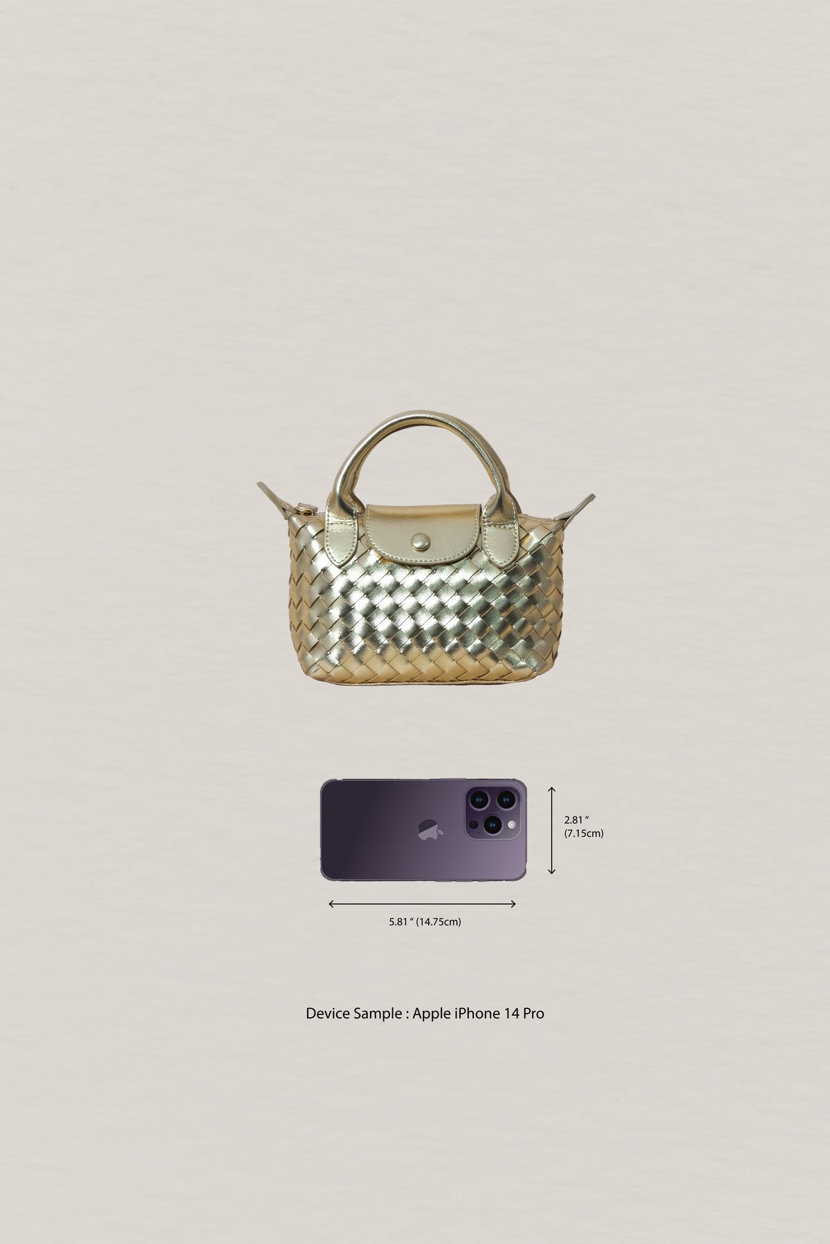 Artisan Véra Mini Carry Bag - Shinny Gold