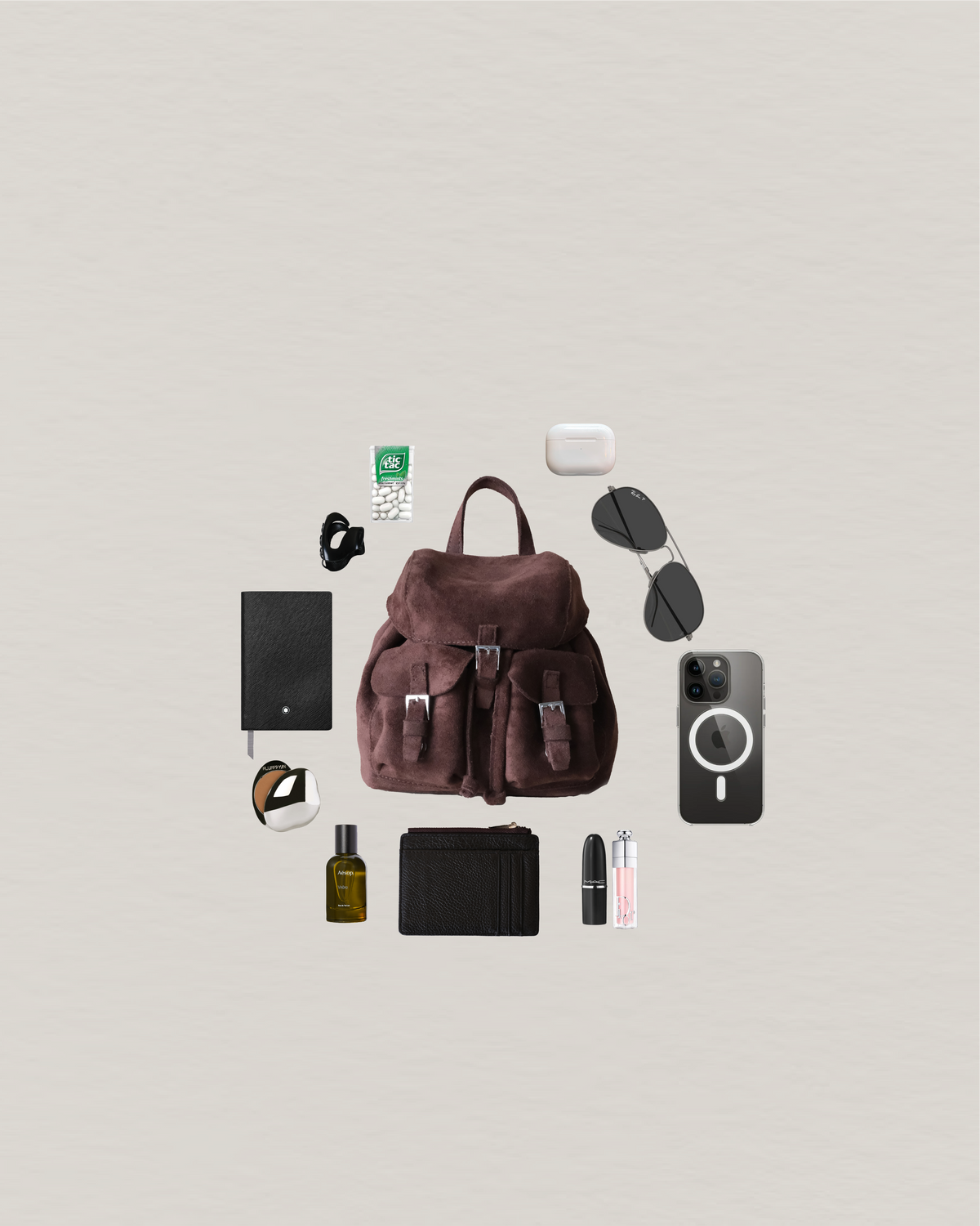 Camille Petite Backpack - Coffee