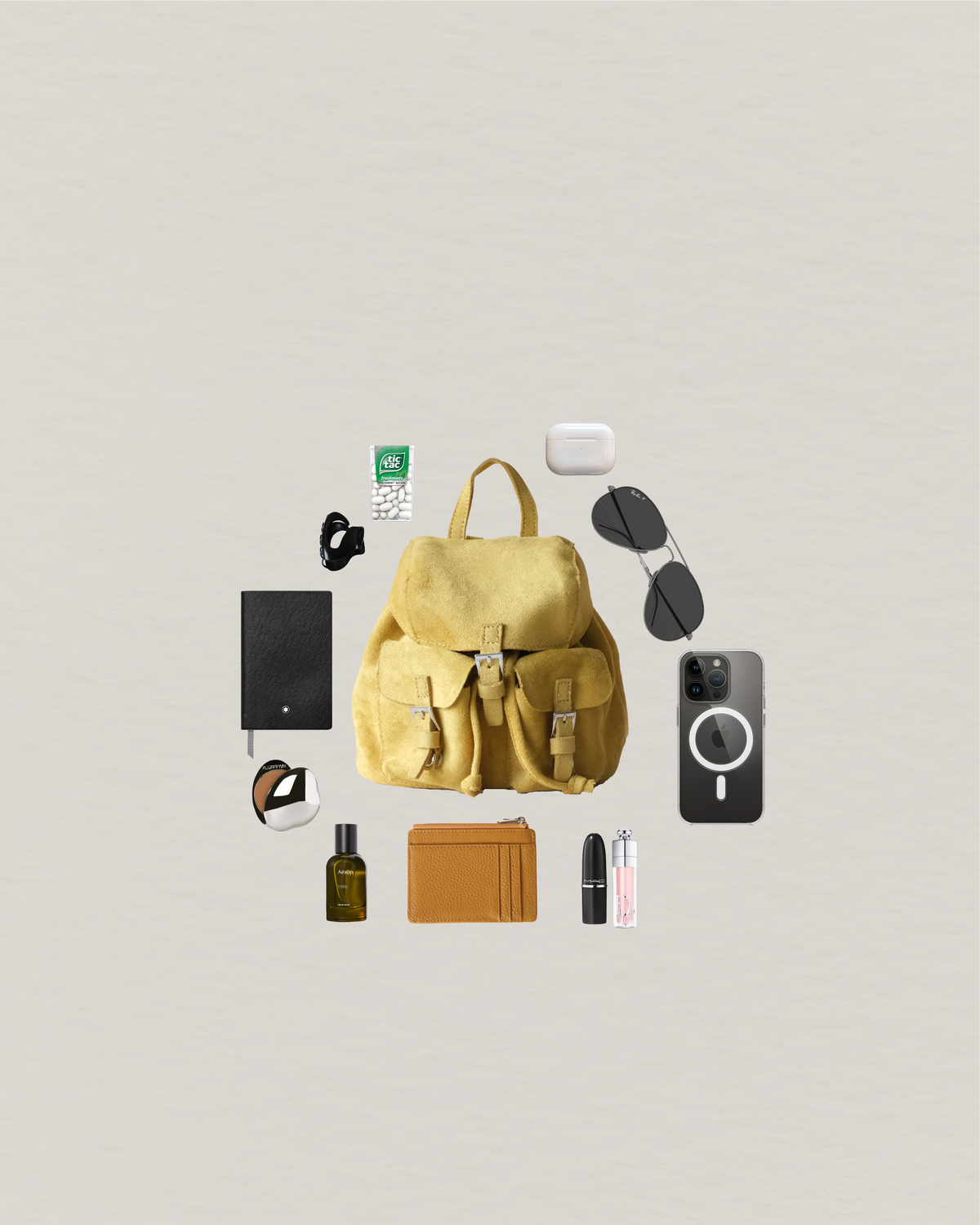 Camille Petite Backpack - Yellow