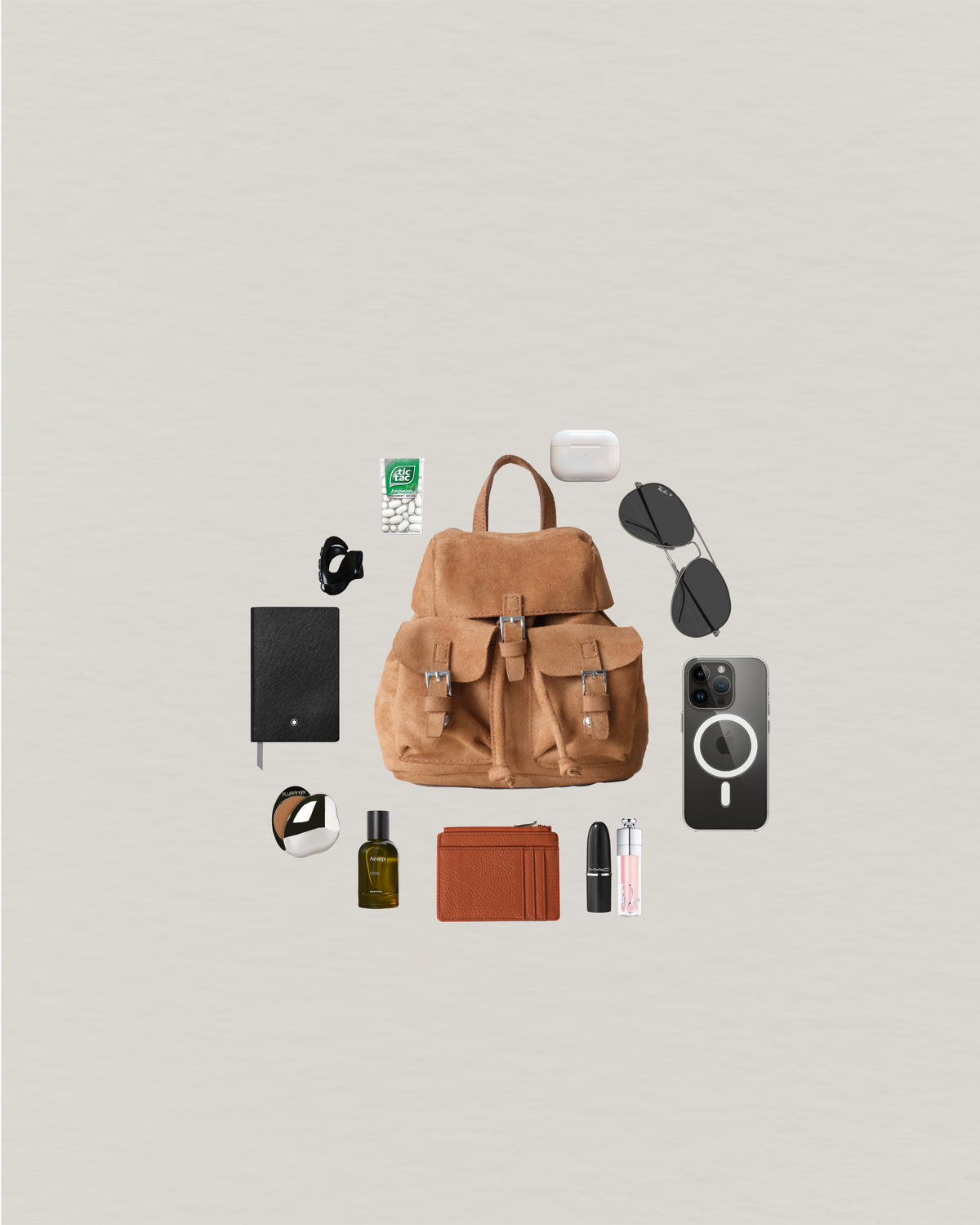 Camille Petite Backpack - Brown