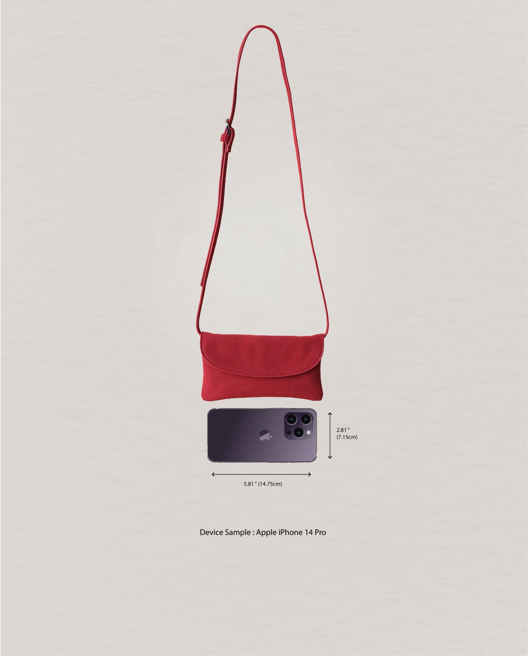 Élise Mini Crossbody - Red