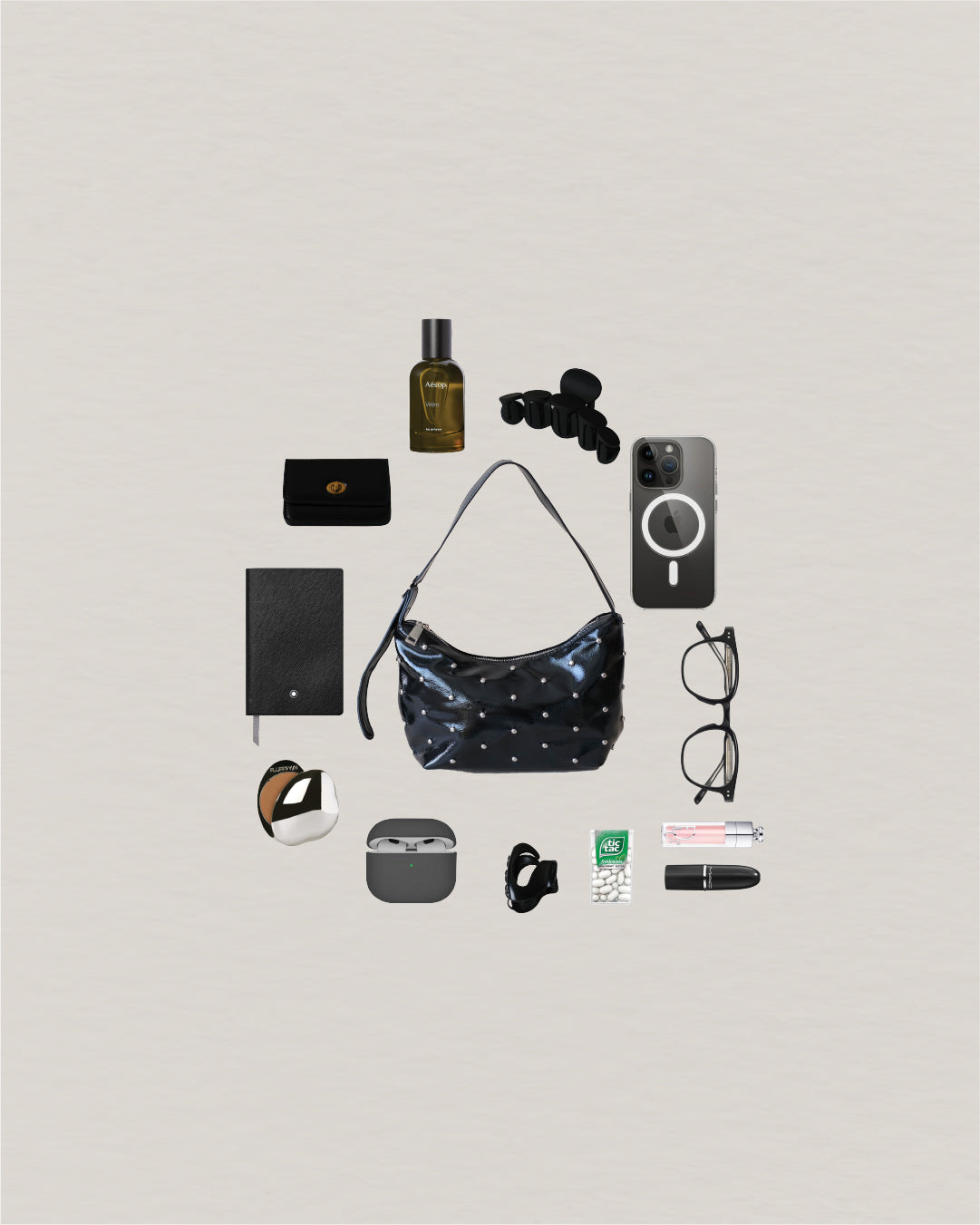 Amara Shine Bag - Classic Black