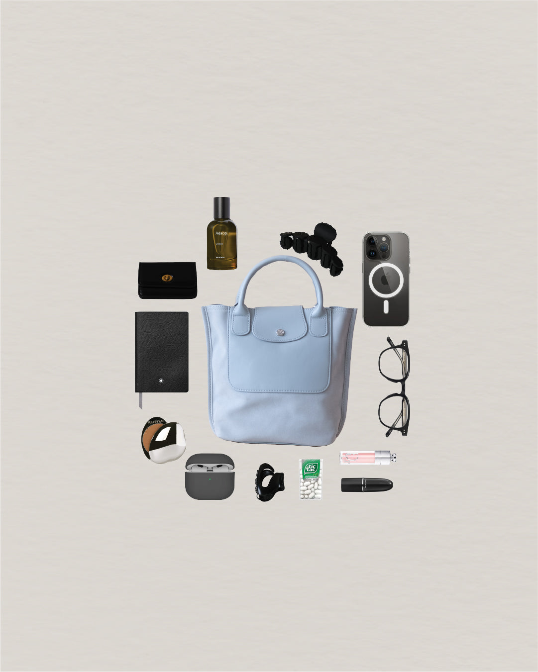 The Chérie Bucket Bag - Agate Gray