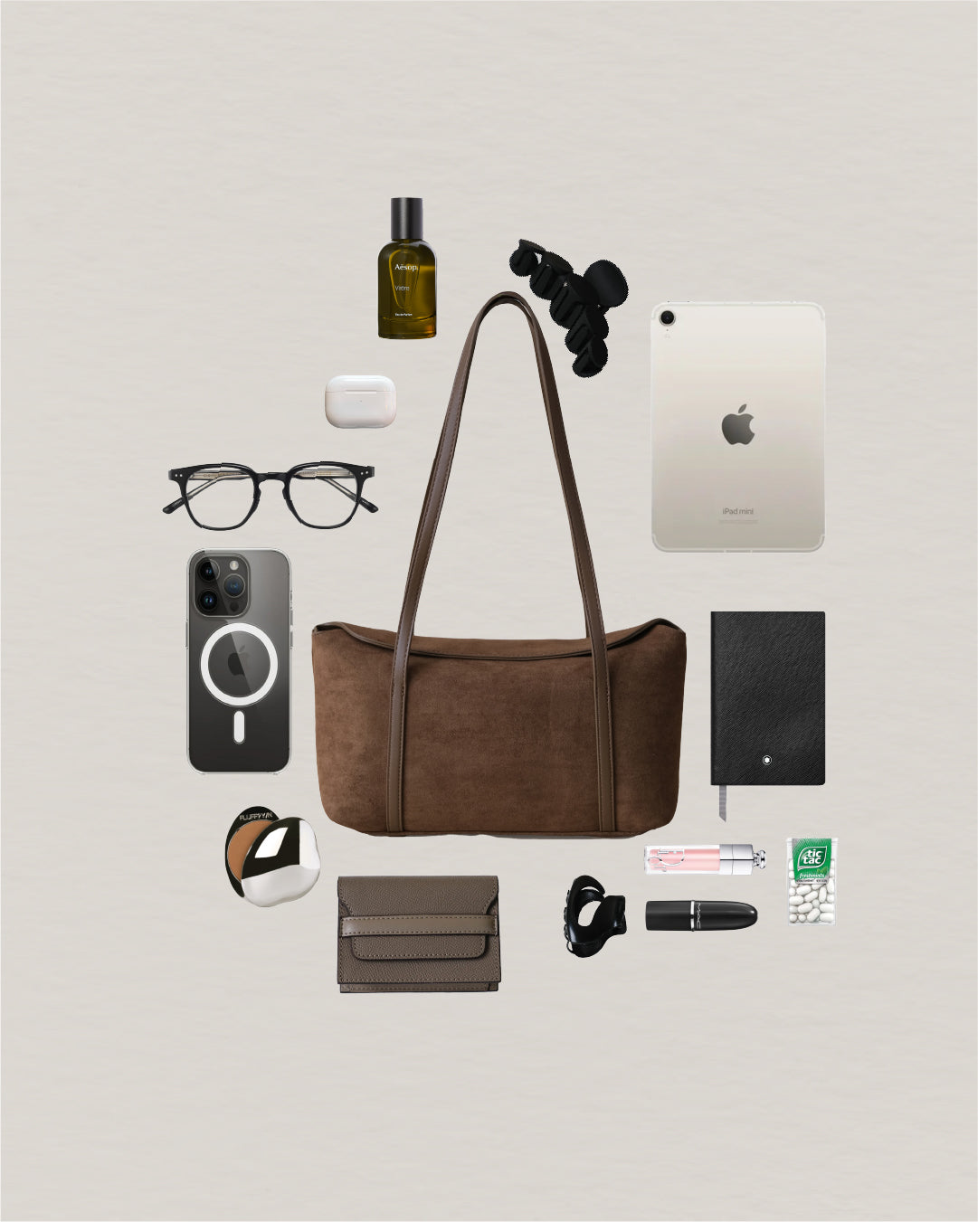 Matte Épure Carry Tote - Chestnut