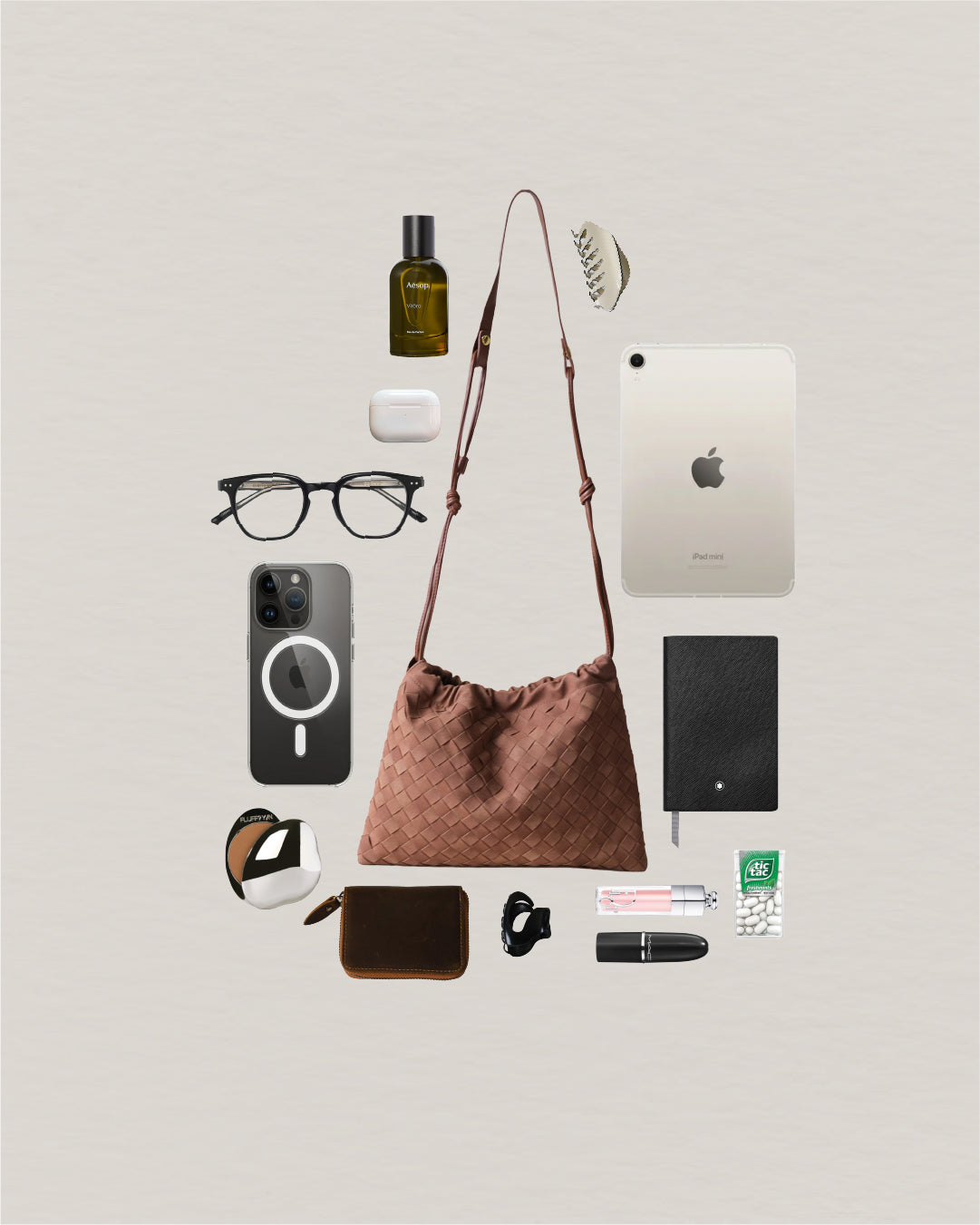 Artisan Cloud Satchel - Chestnut
