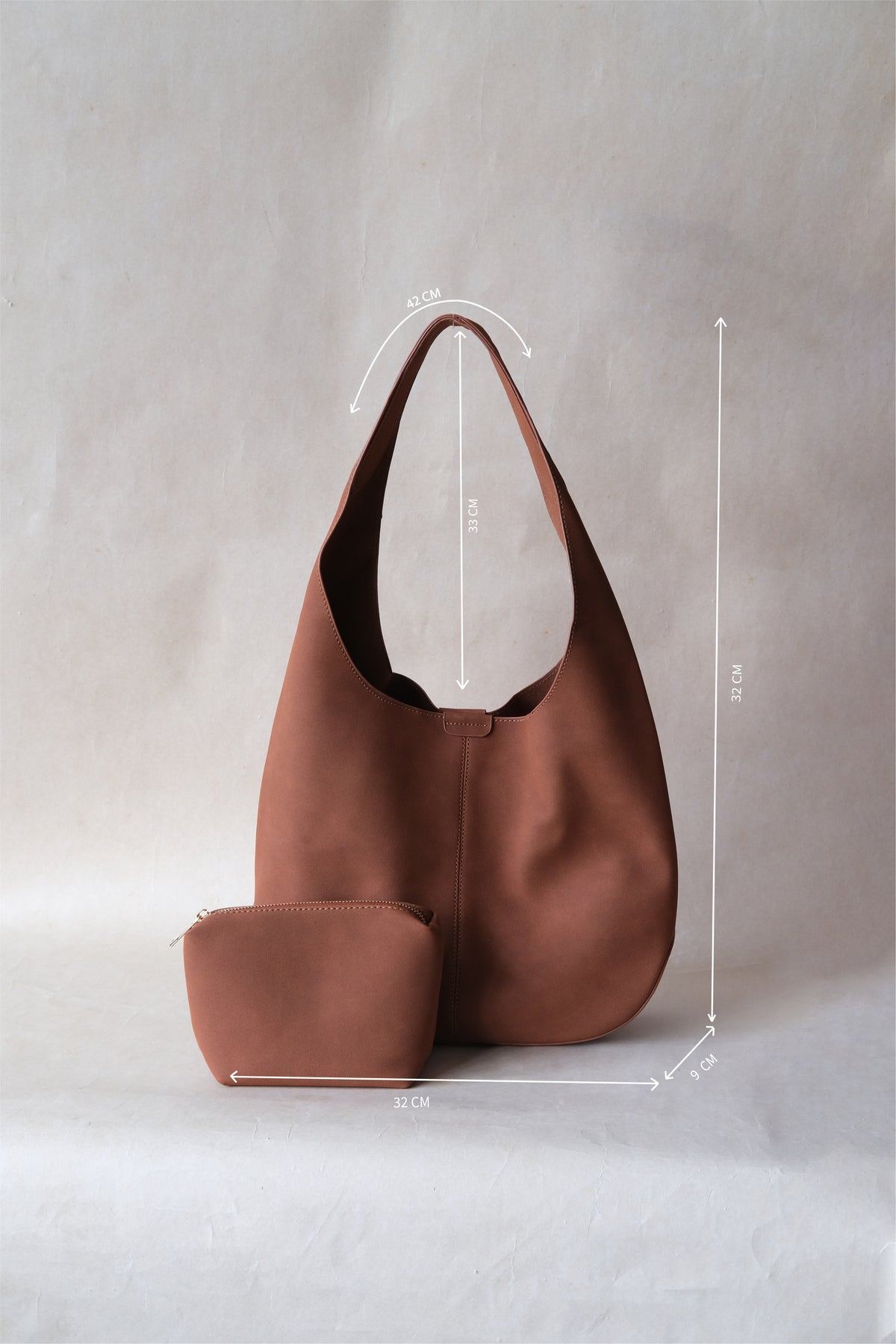 Lucie Soft Carryall - Matte Chestnut