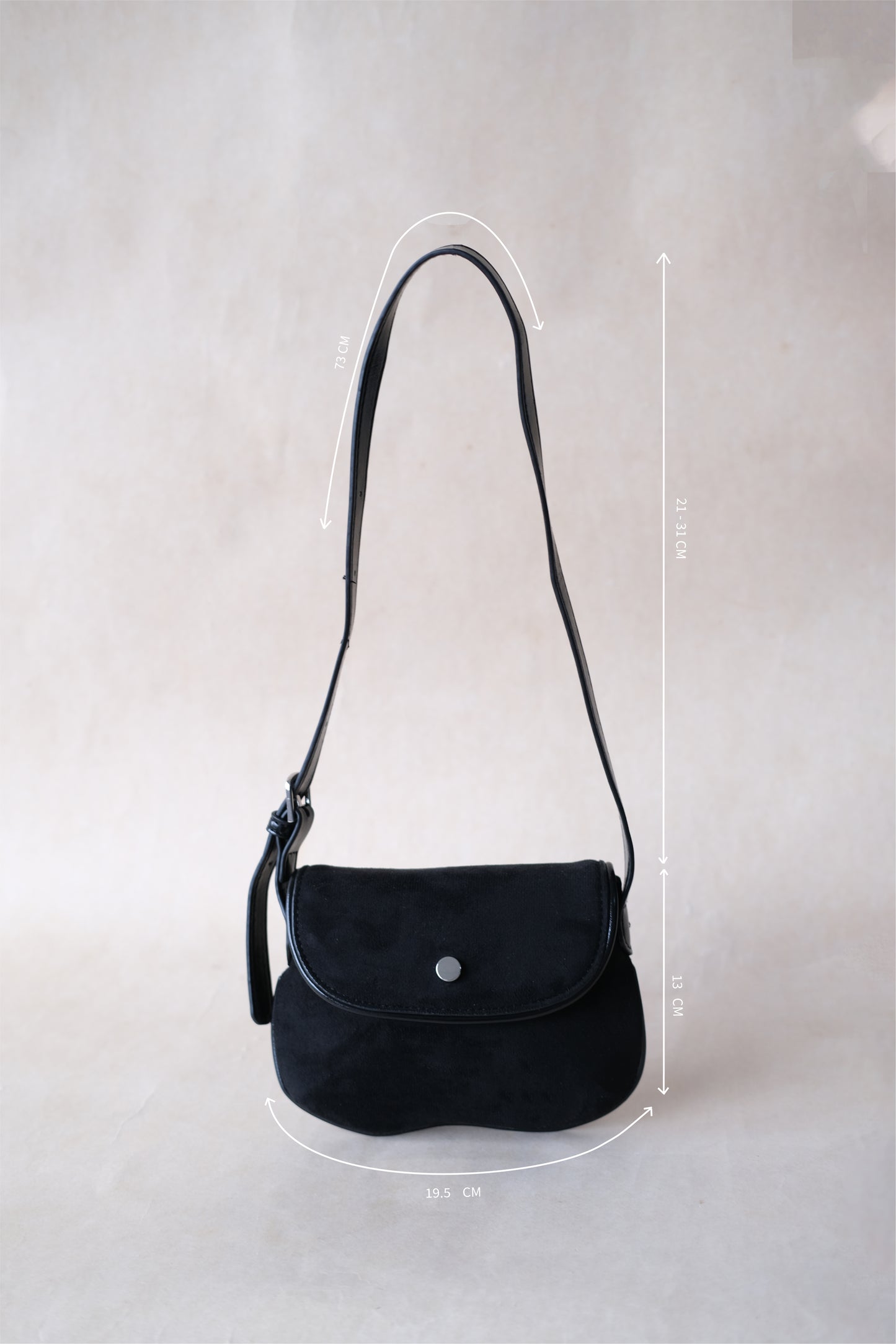 Classic Saddle Underarm Bag - Classic Black