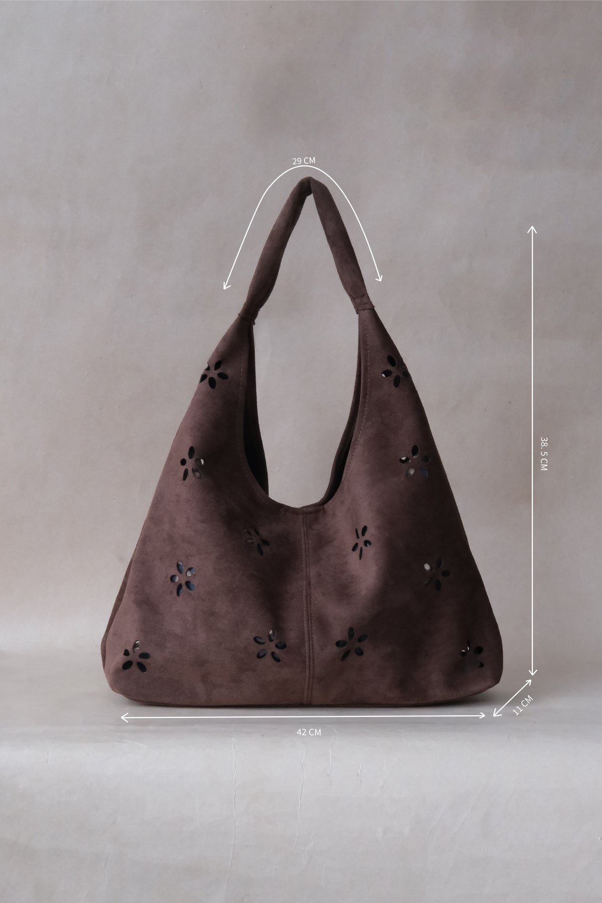 Chic Minimalist Shoulder Tote - Coffee