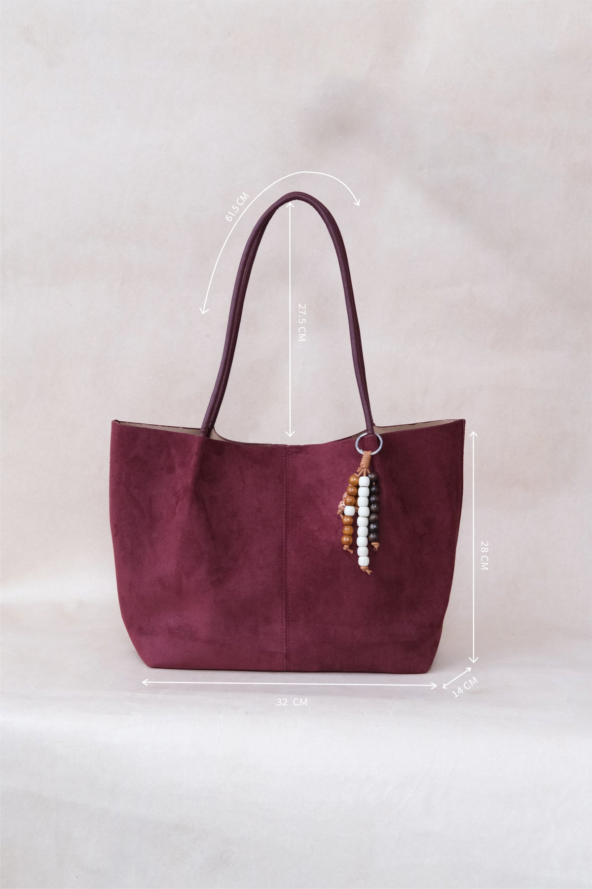 French Ease Tote - Wine Red