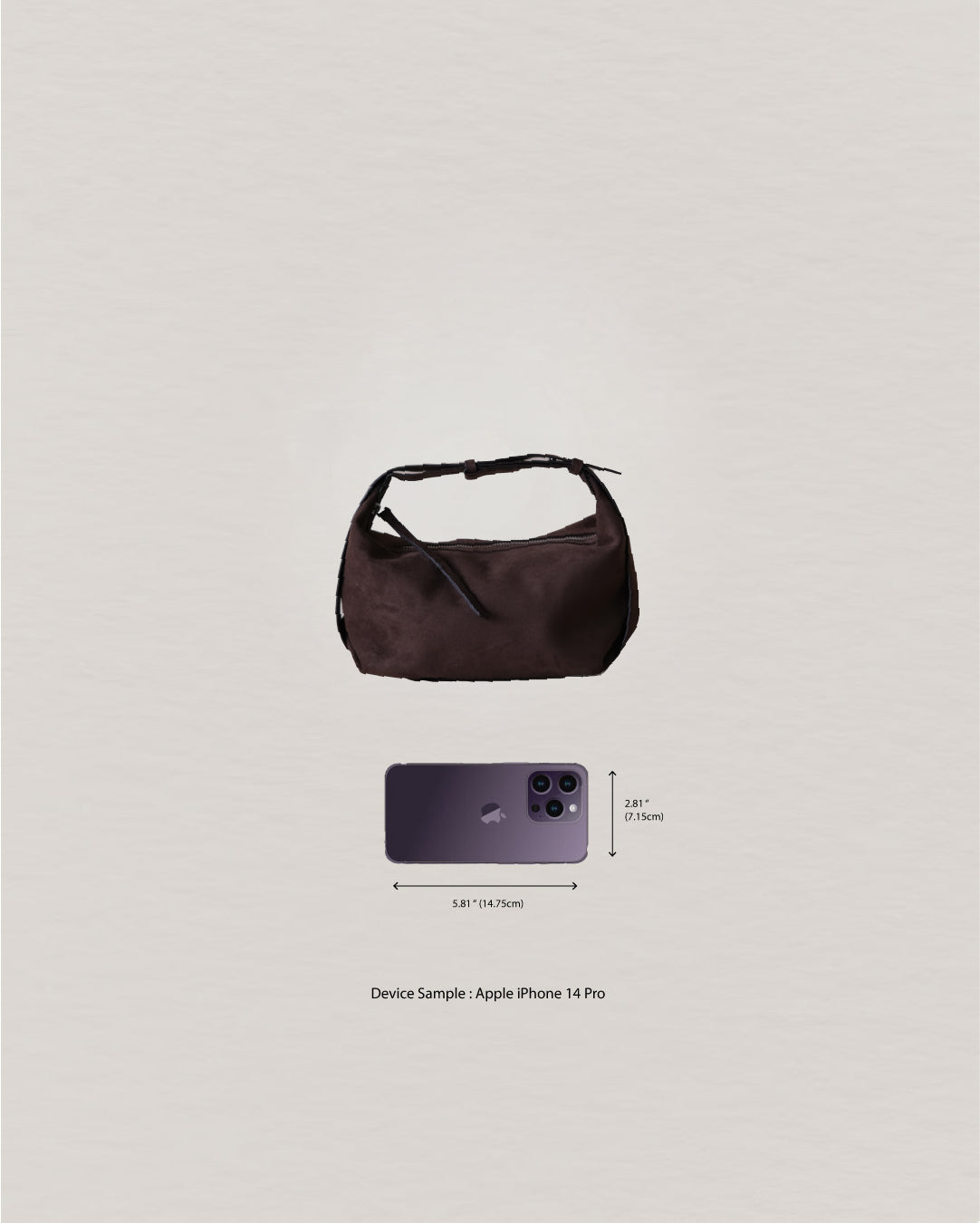 French Retro Lunch Box Bag -Matte Coffee
