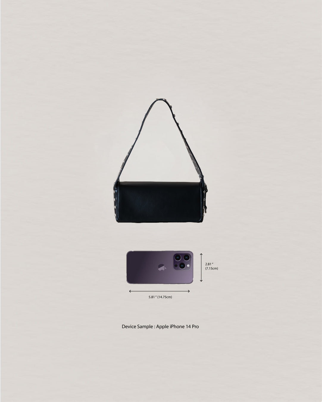 Léonie Classic Stud Bag