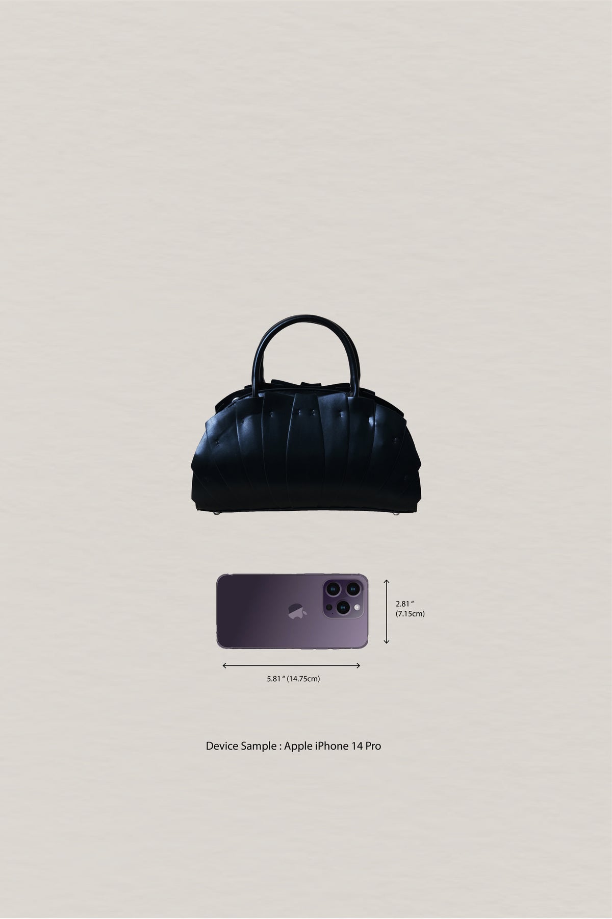 Artisan Lotus Grace Bag - Classic Black