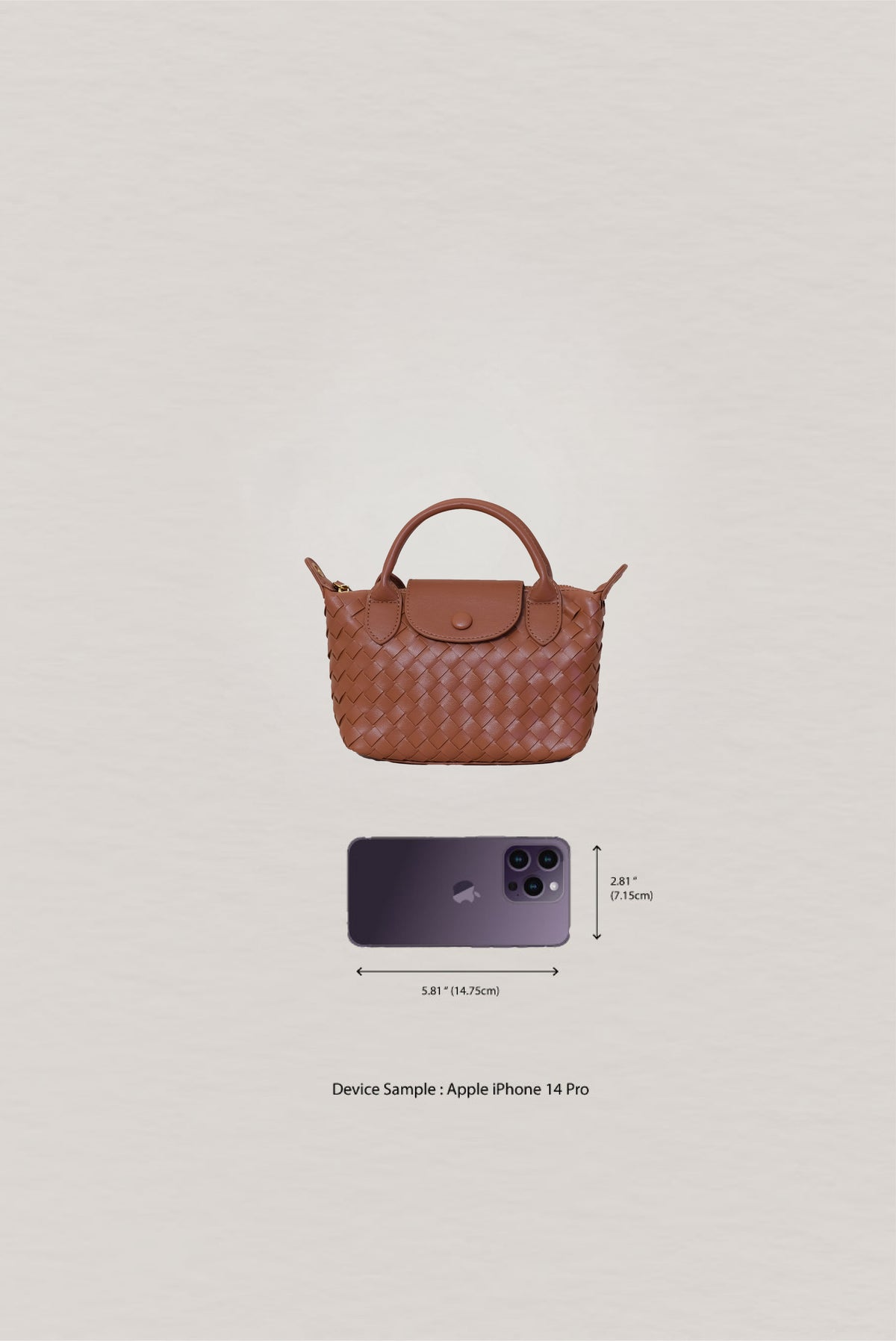 Artisan Véra Mini Carry Bag - Shinny Chestnut