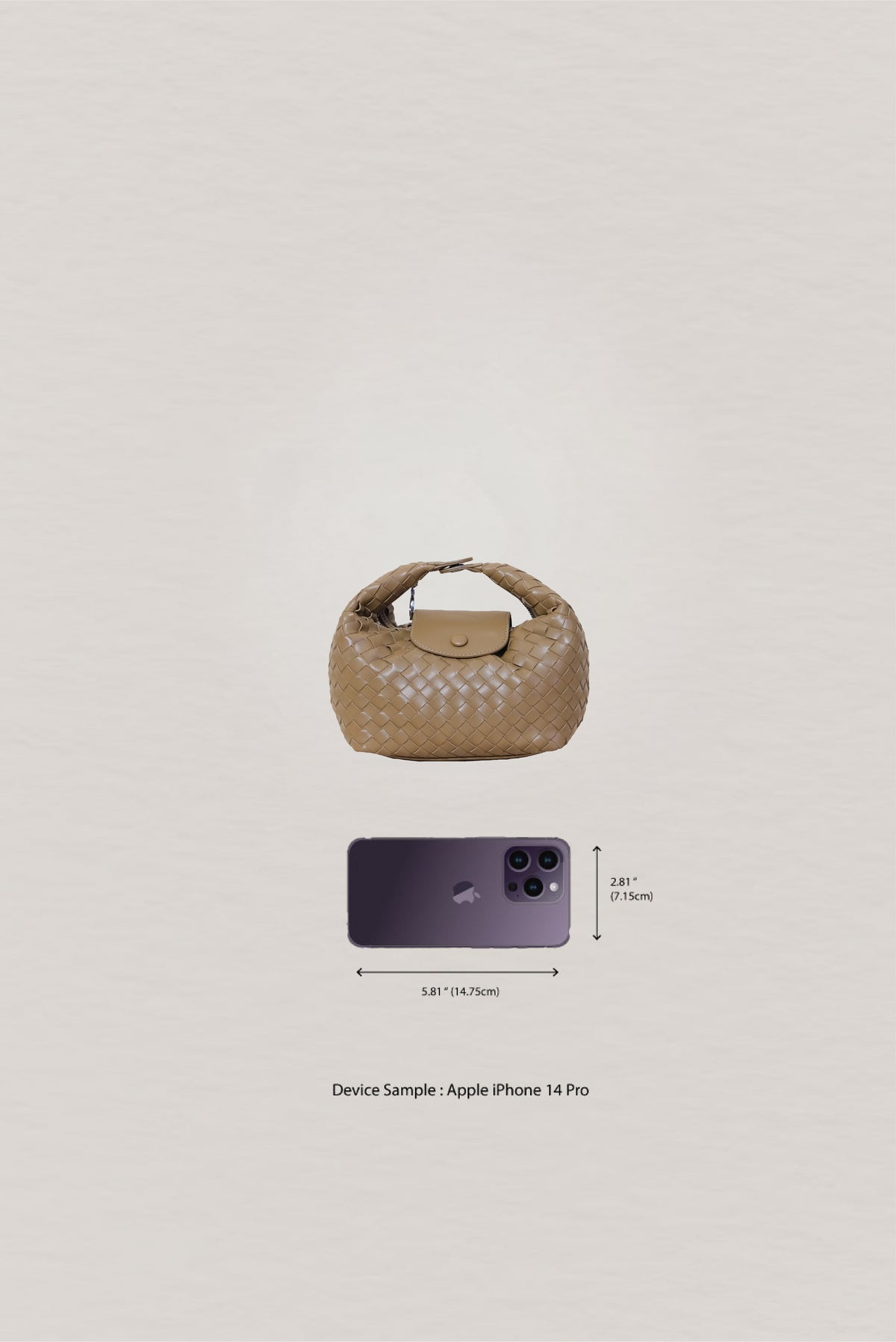 Artisan Aurelia Crescent Bag - Khaki