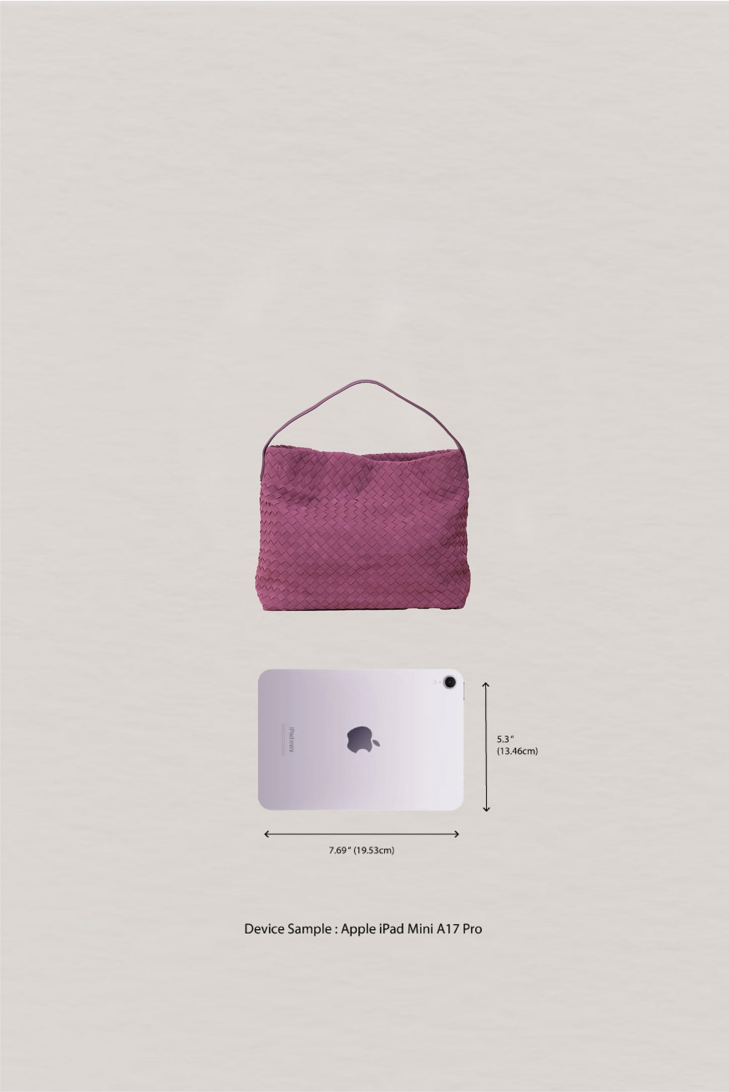 Artisan Soft Texture Tote - Wine Red