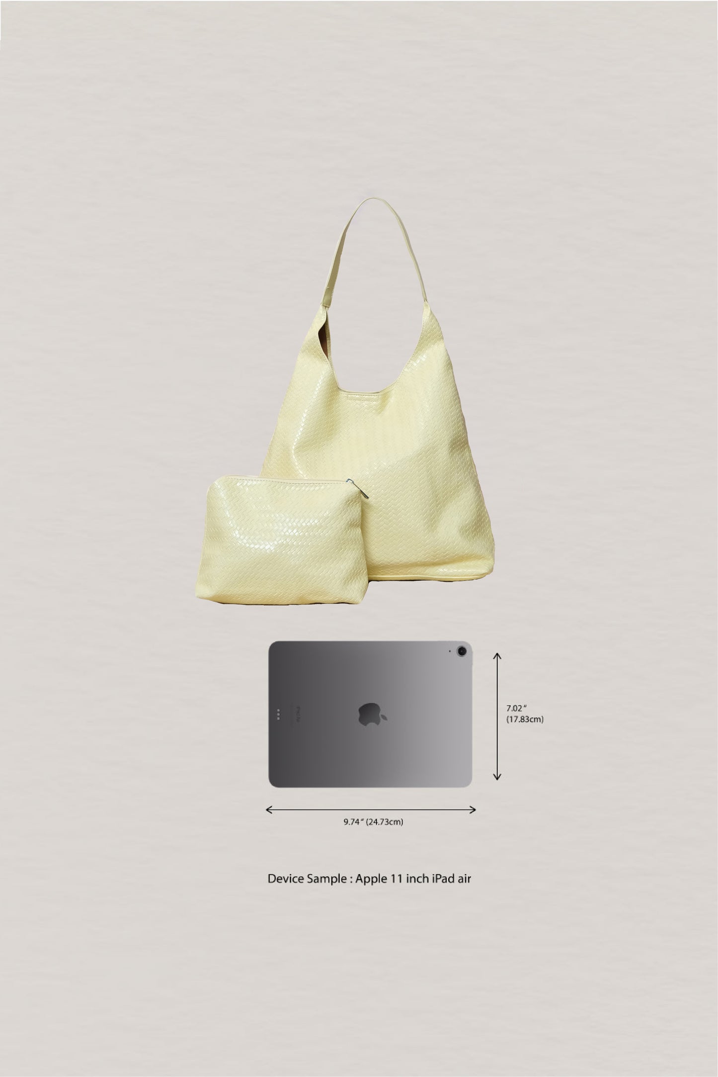 The Pure Elegance Tote - Light Yellow