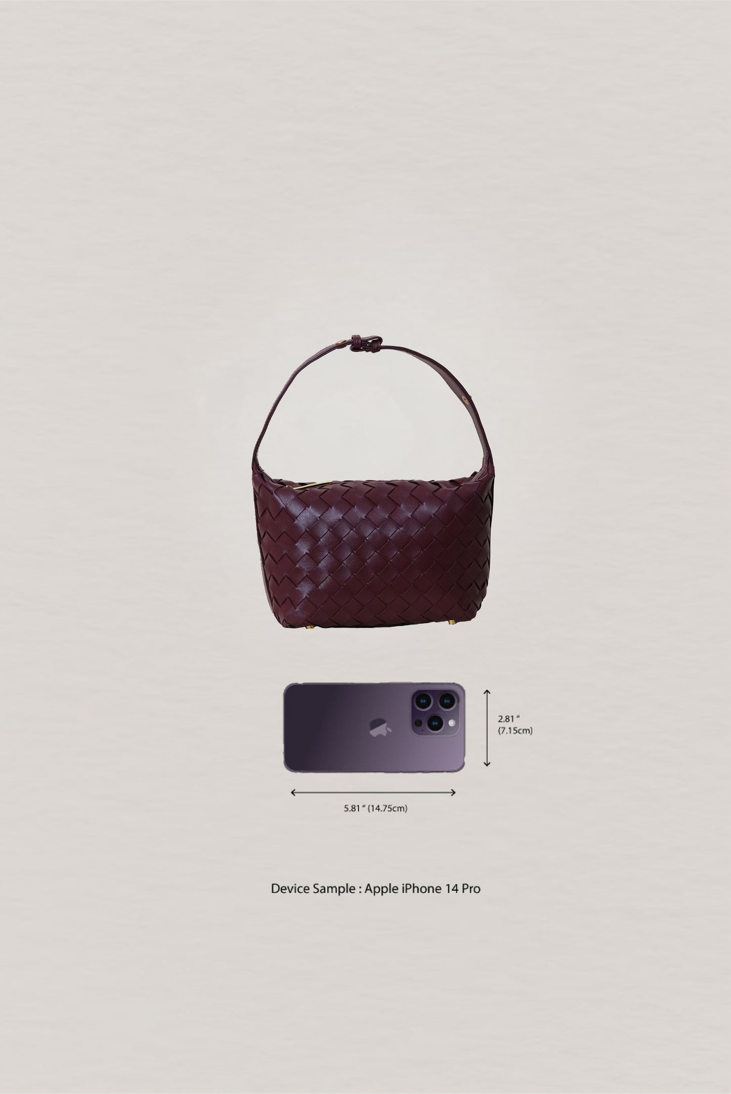 The Artisan Bag - Shinny Wine Red