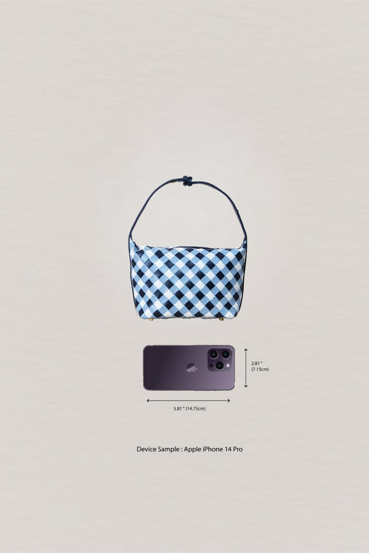 The Artisan Bag - Blue & White Gingham