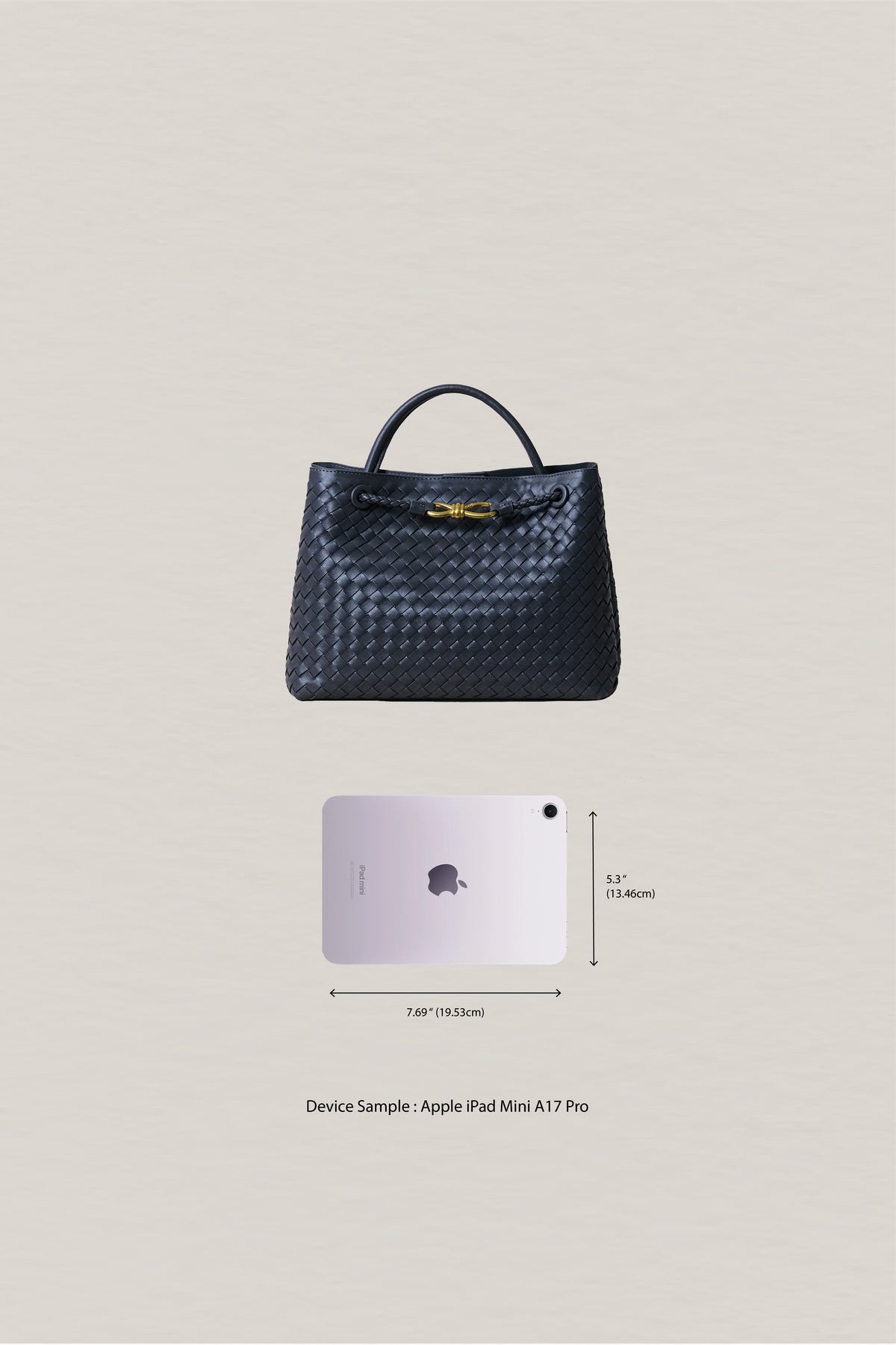 Large Artisan Grace Tote - Gunmetal Grey