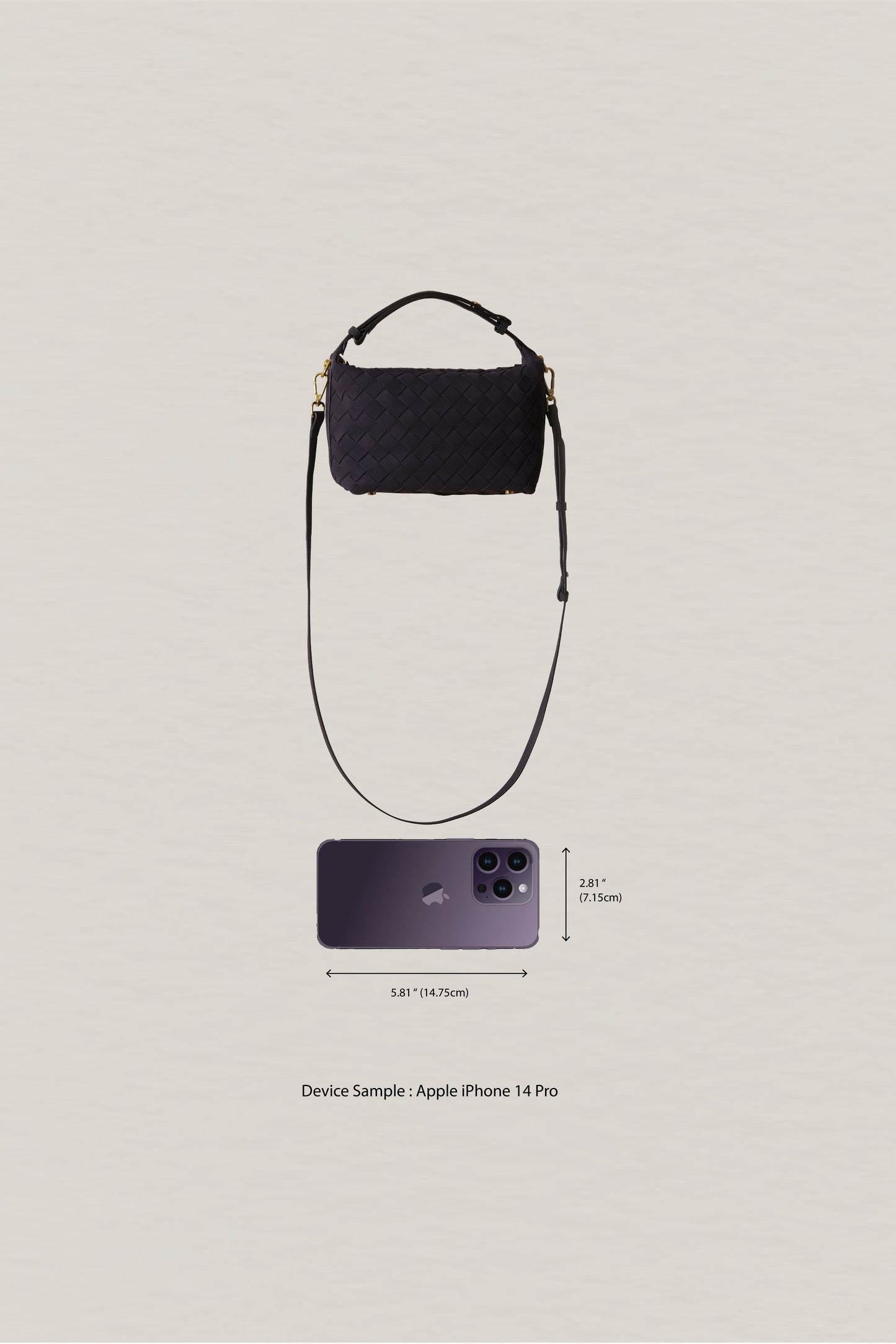 Artisan Velour Bag - Dark Chocolate (Small)