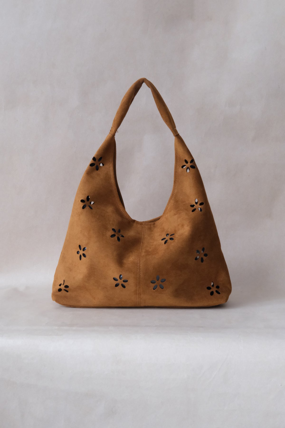 Chic Minimalist Shoulder Tote - Brown