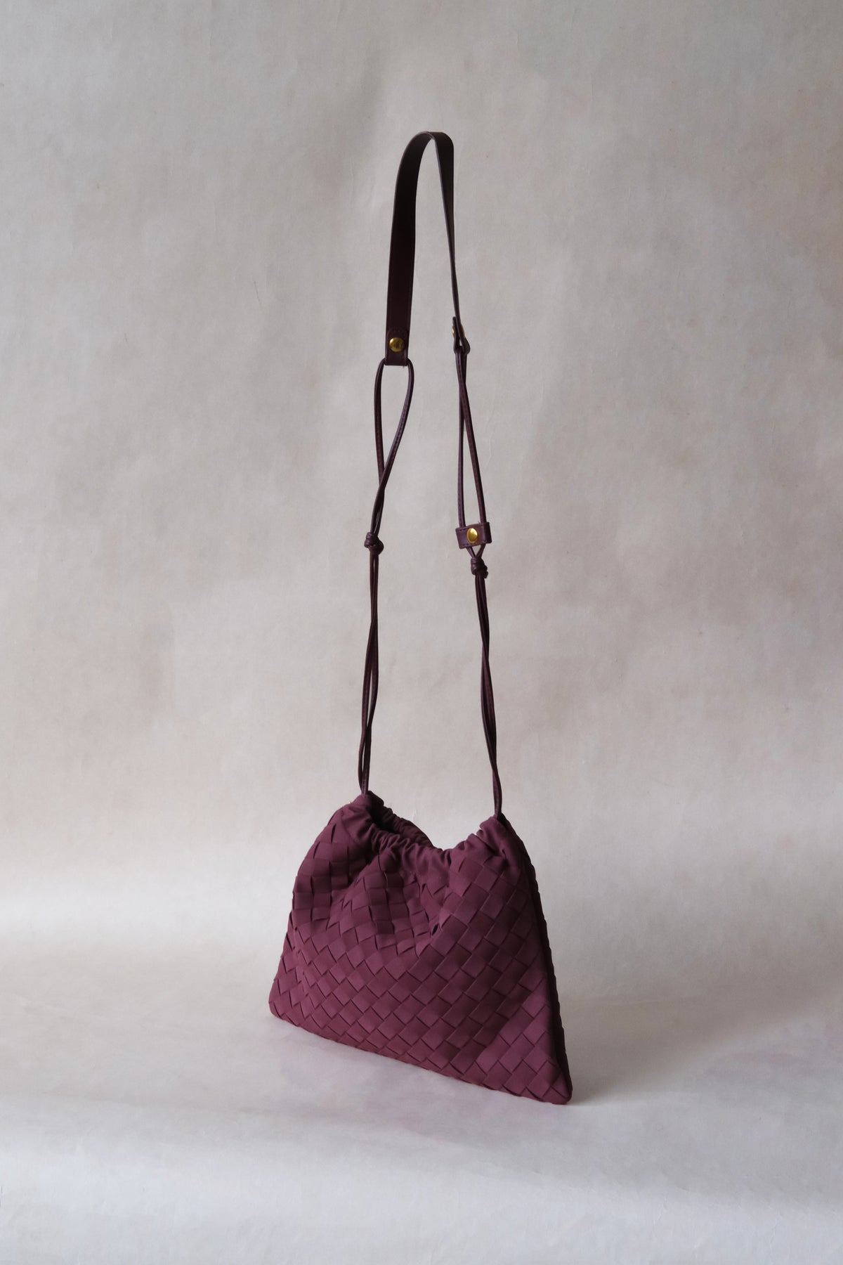Artisan Cloud Satchel - Bordeaux Red