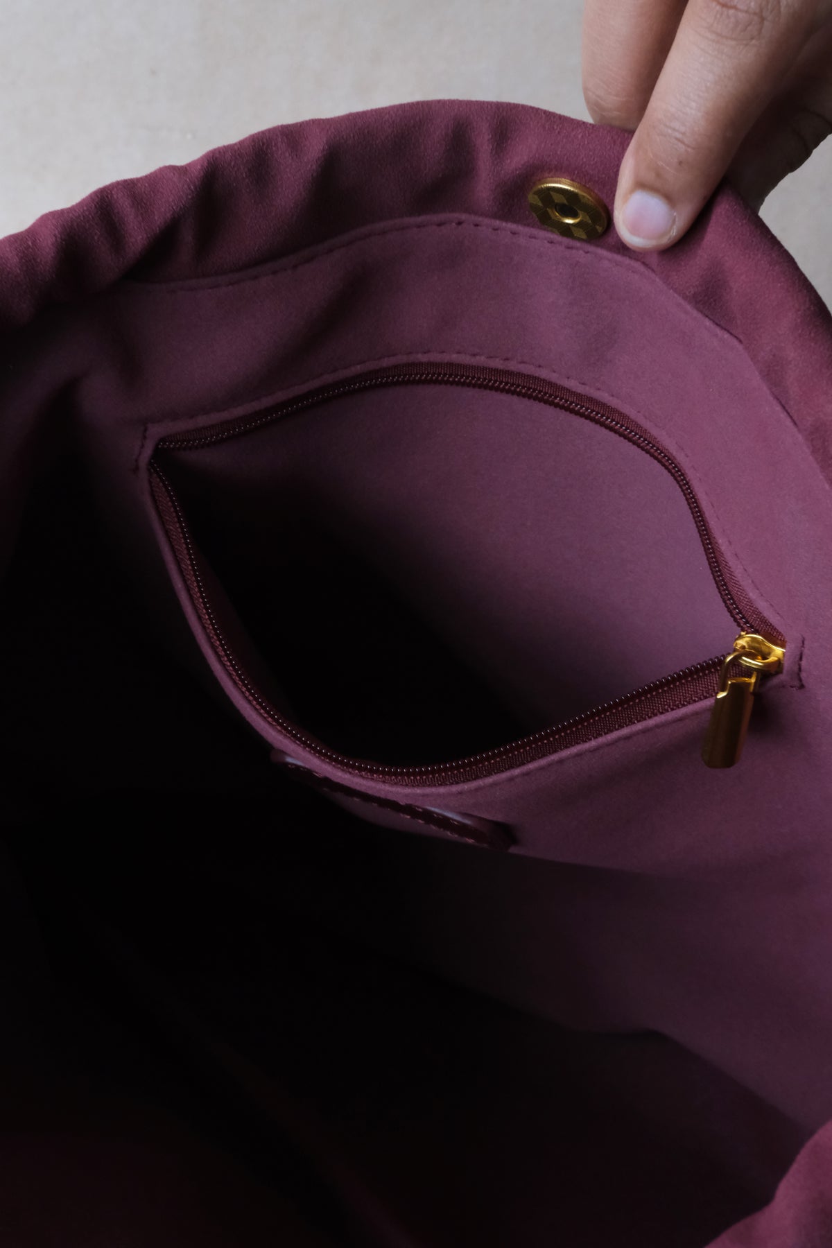 Artisan Cloud Satchel - Bordeaux Red