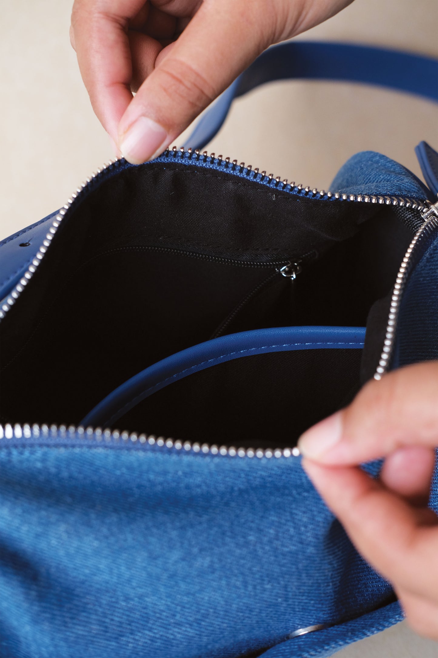Denim Ease Bag - Dark Blue