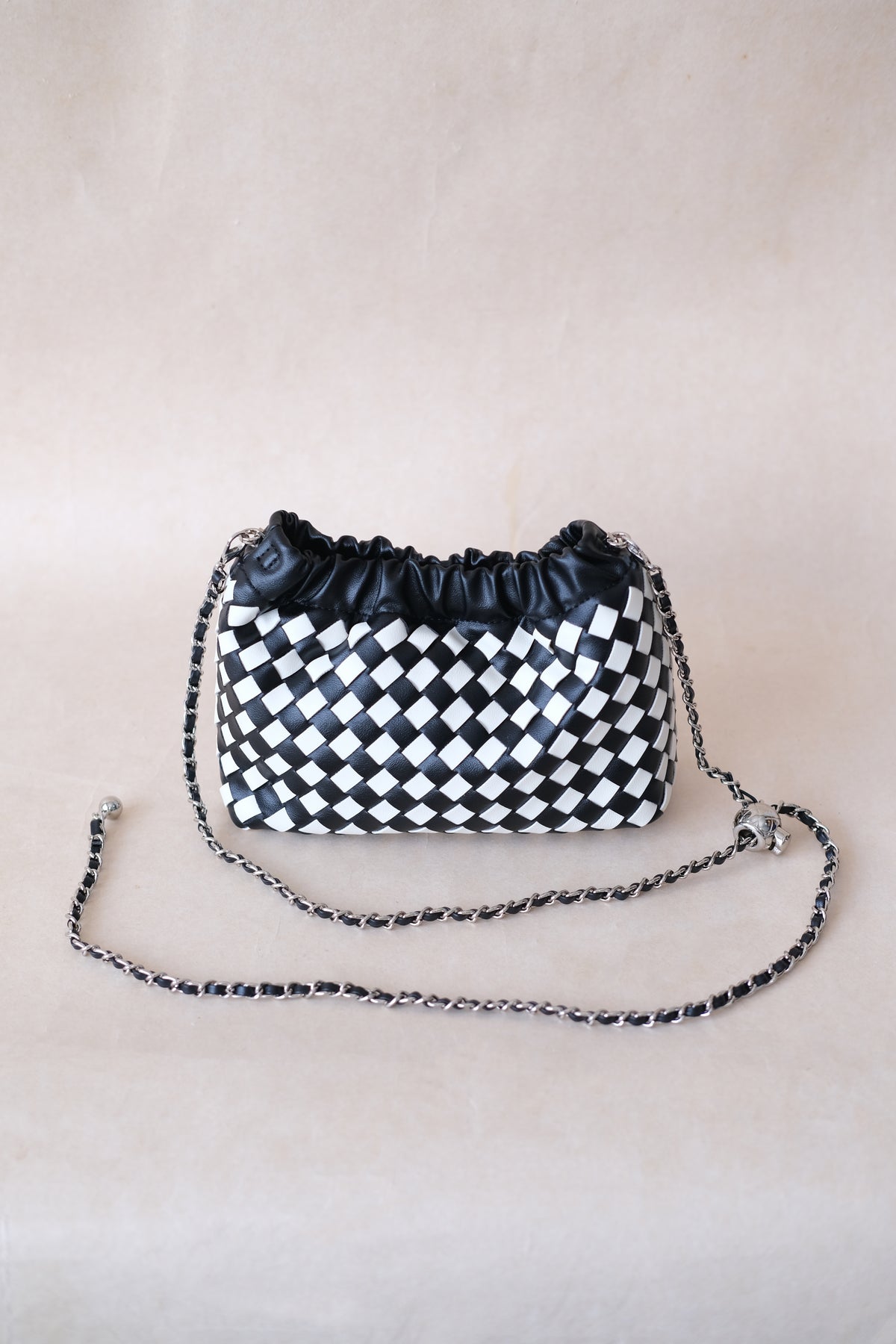 Artisan Signature Cloud Bag - Black and White
