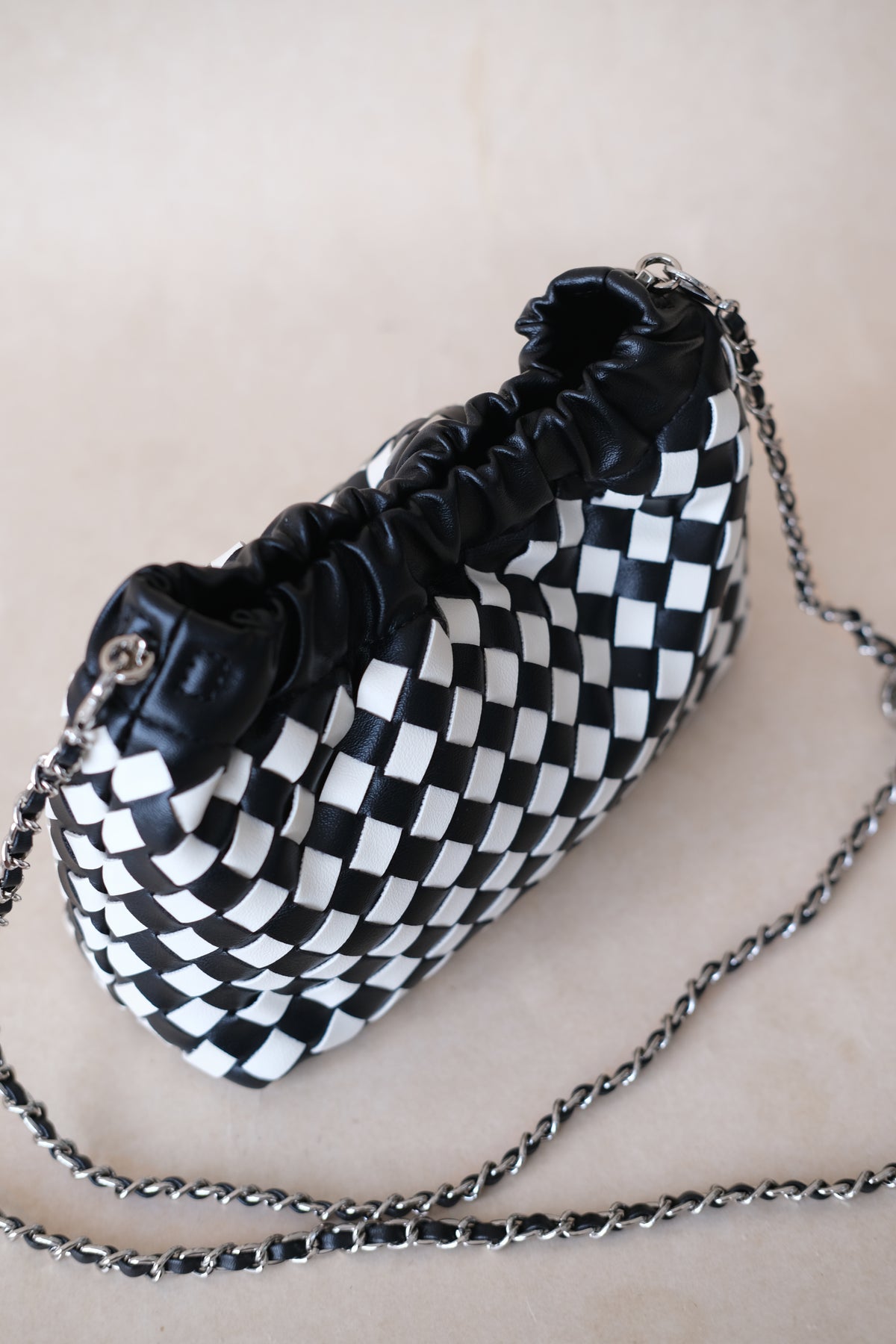 Artisan Signature Cloud Bag - Black and White