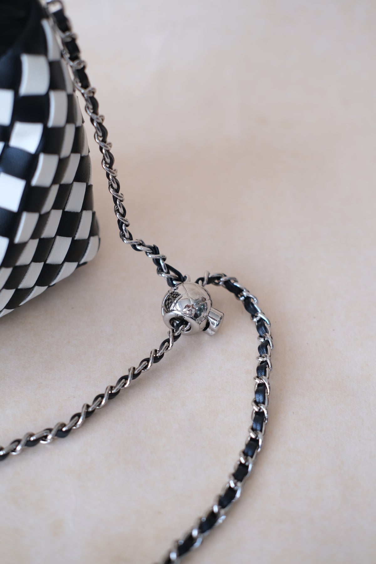 Artisan Signature Cloud Bag - Black and White