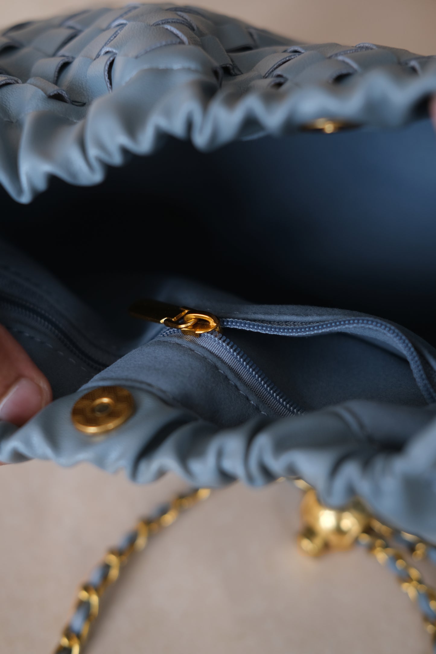 Artisan Signature Cloud Bag - Dusty Blue