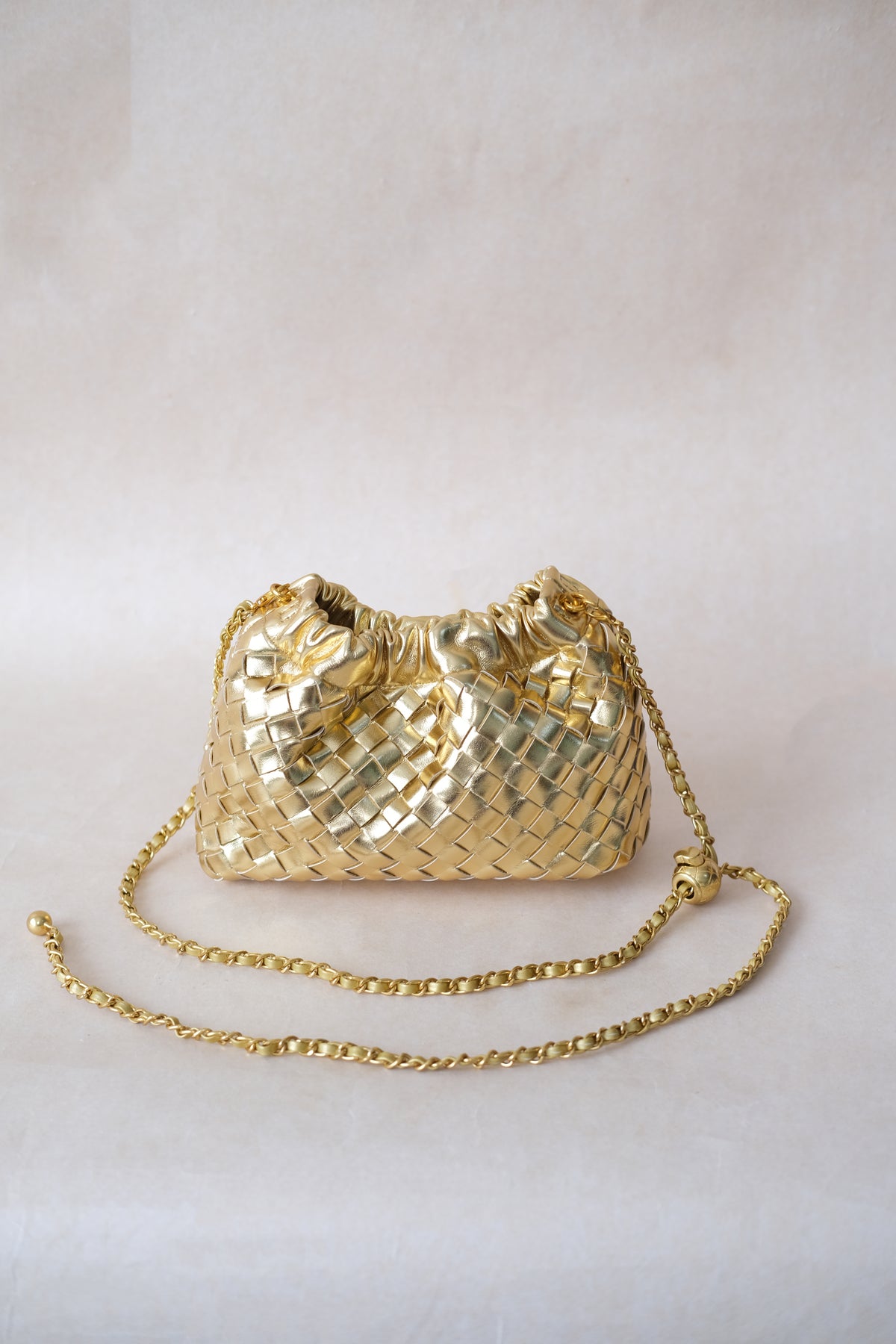 Artisan Signature Cloud Bag - Shinny Gold