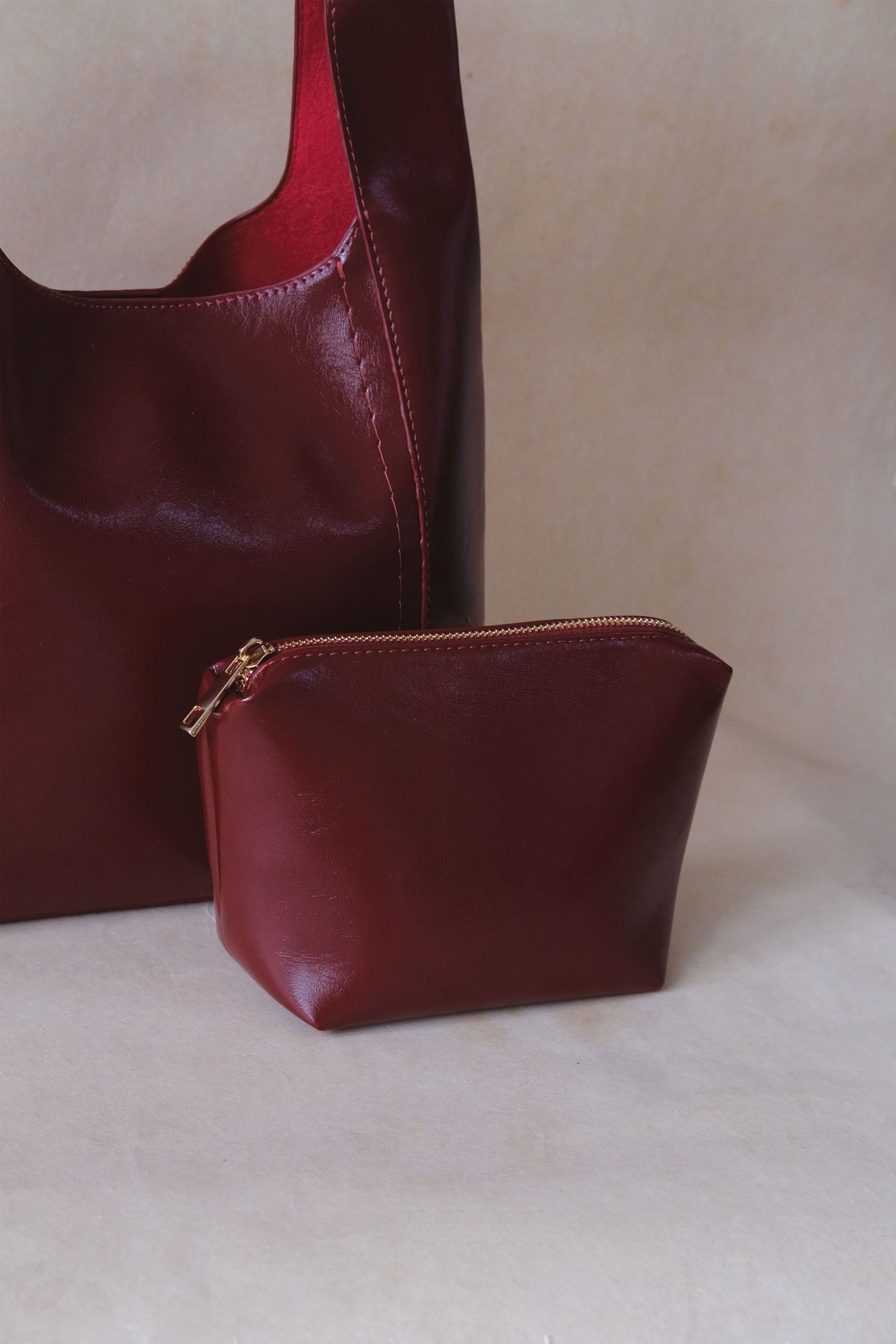 The Margaux Tote - Wine Red