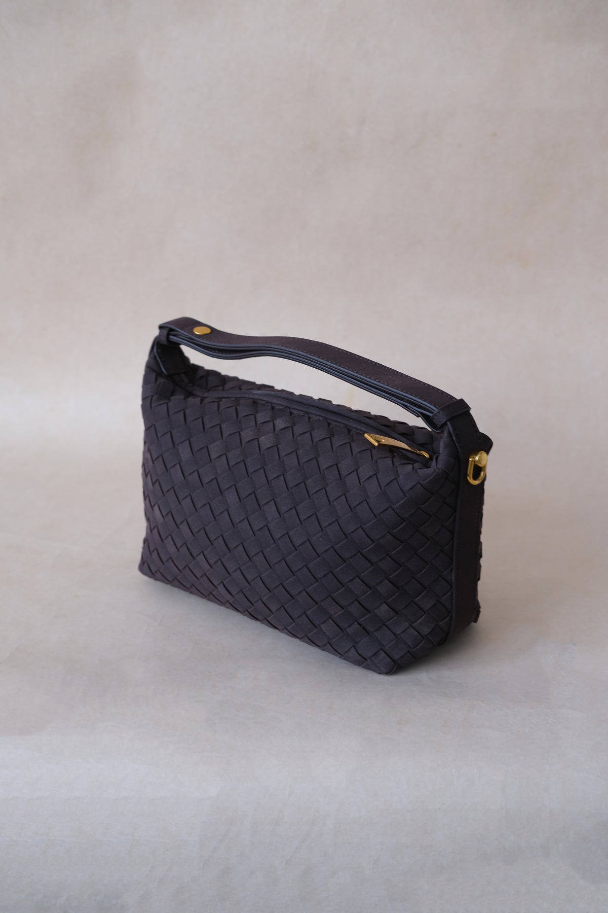 Artisan Velour Bag - Dark Chocolate (Medium)