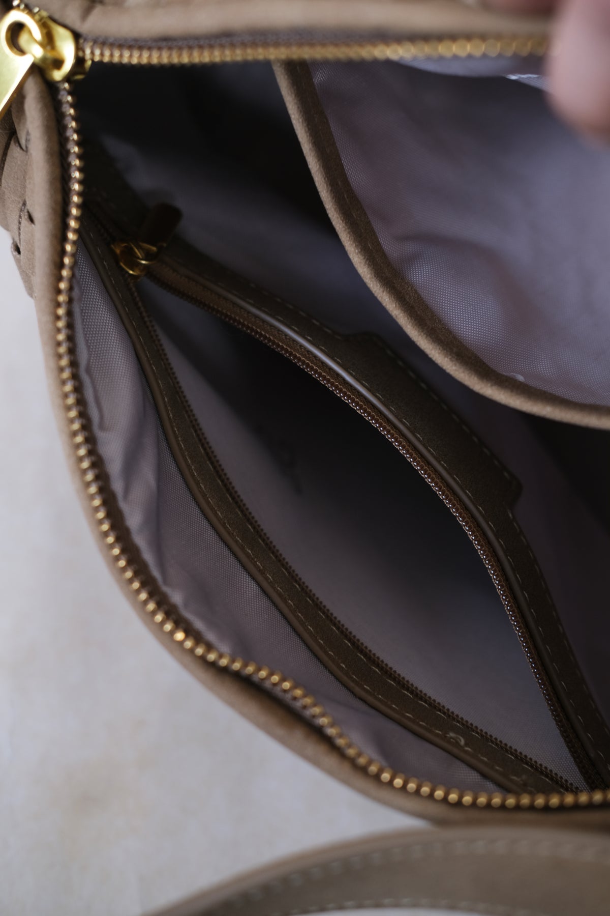 Artisan Velour Bag - Khaki (Medium)