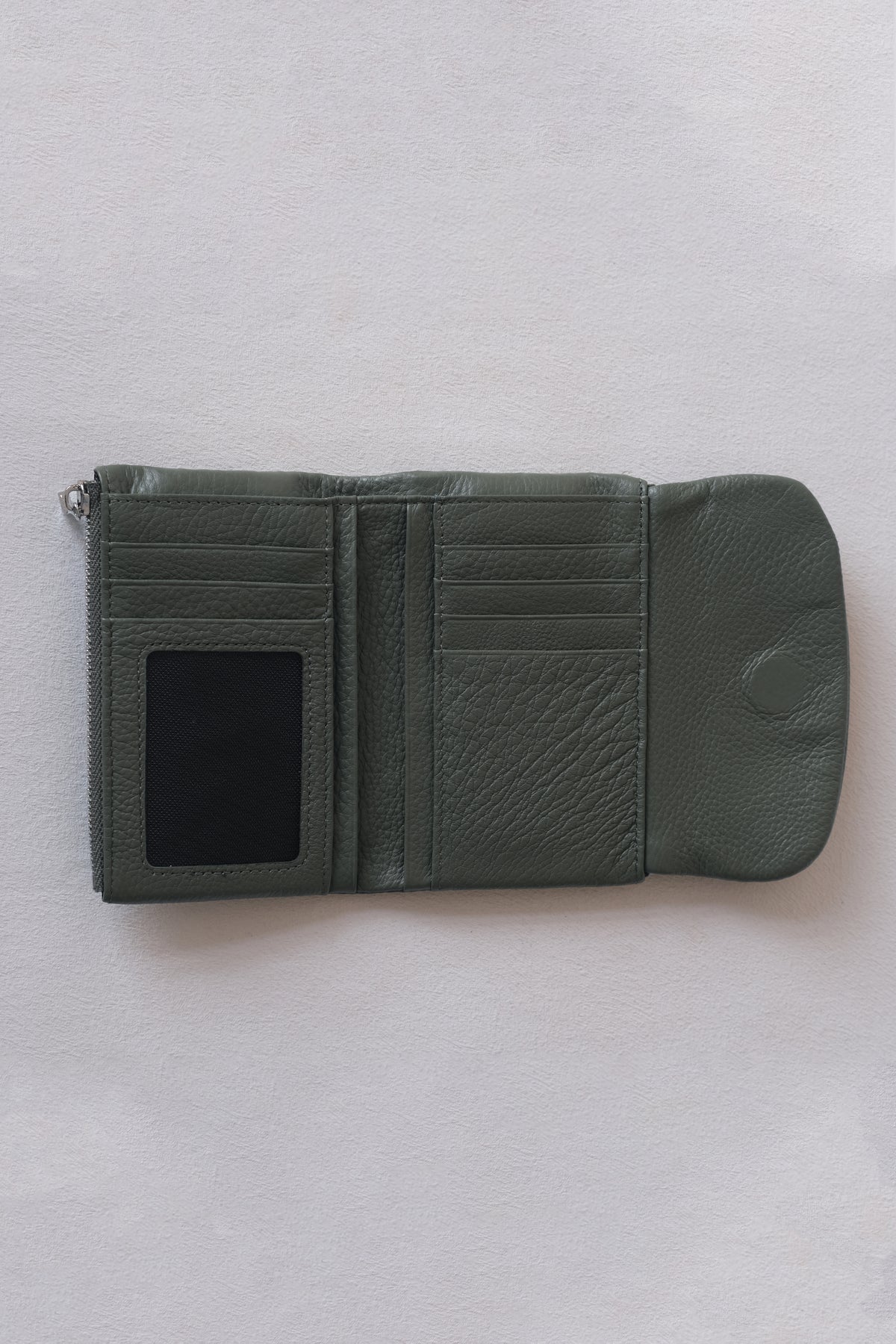 Elaria Compact Wallet - Olive Green